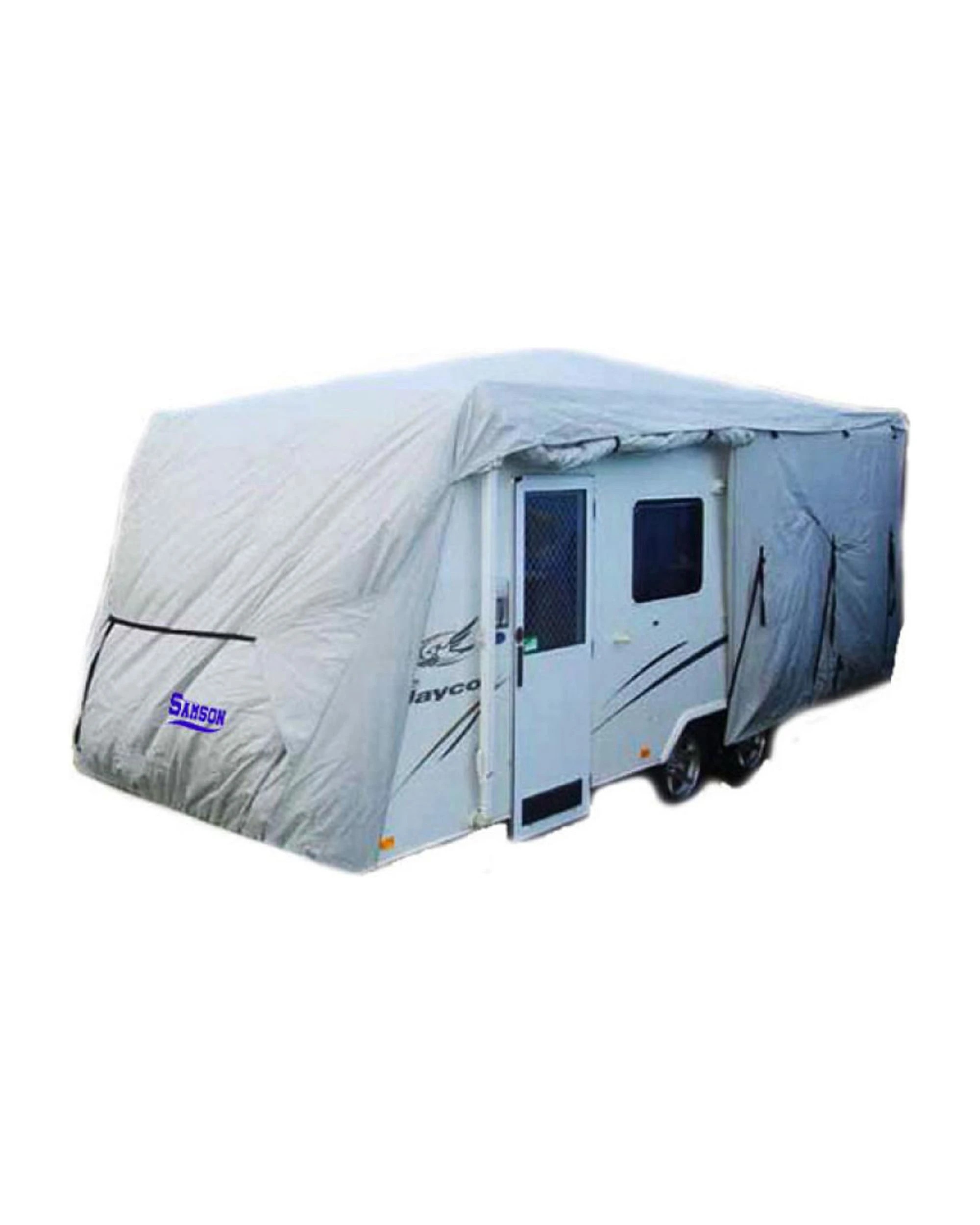 1 Samson 18ft 19ft 20ft Heavy Duty Caravan Cover Campervan Waterproof - Silver, 1 of 6