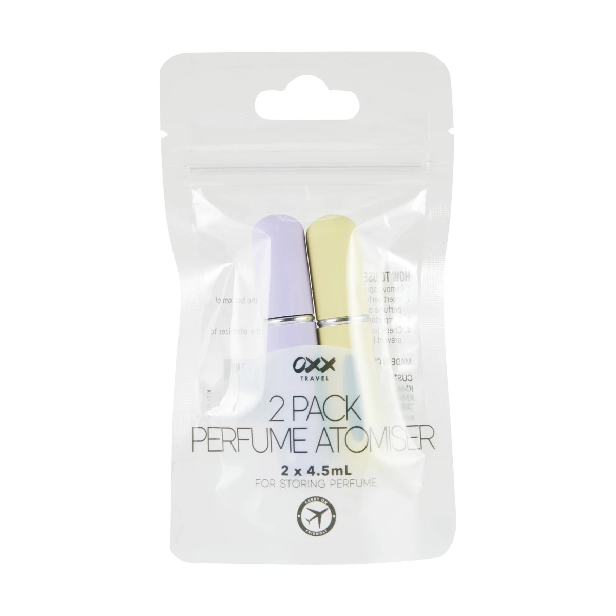 1 OXX Travel 2 Pack Perfume Atomiser, 1 of 8