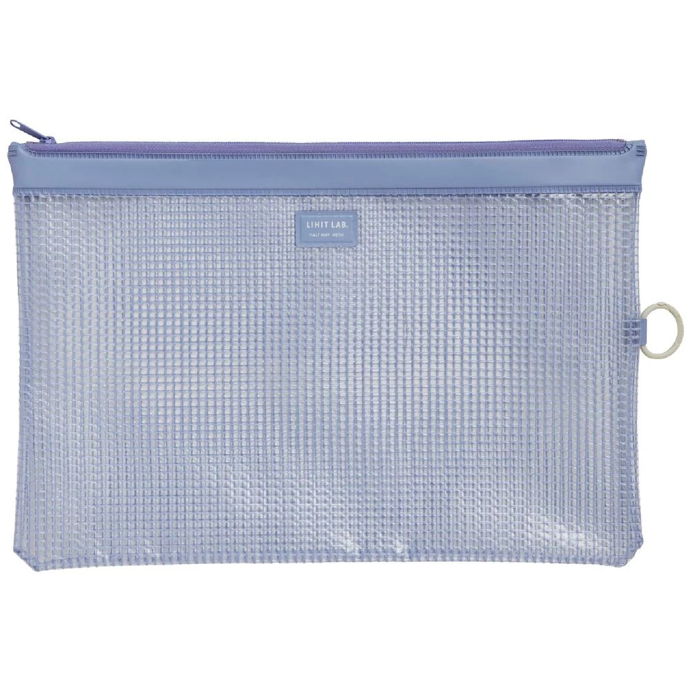 1 Lihit Lab Mesh Document Wallet A4 Blue, 1 of 1