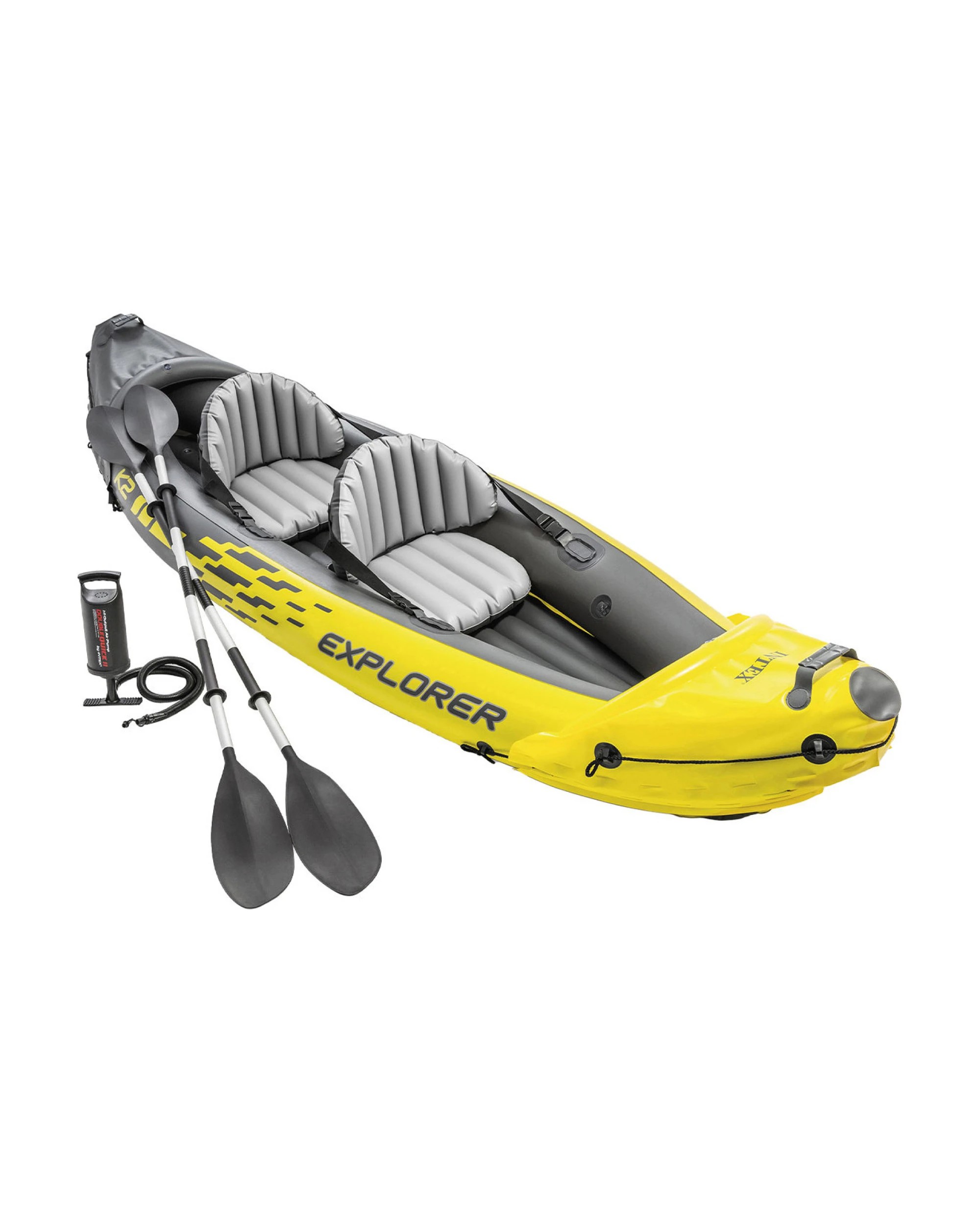 1 Intex Explorer K2 Inflatable Kayak Canoe 68307NP - Yellow, 1 of 9
