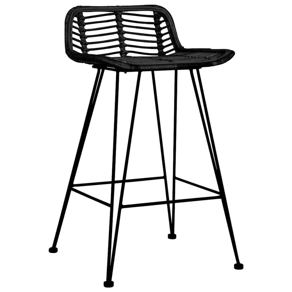 2 vidaXL Bar chair Ergonomic - Black, 2 of 7