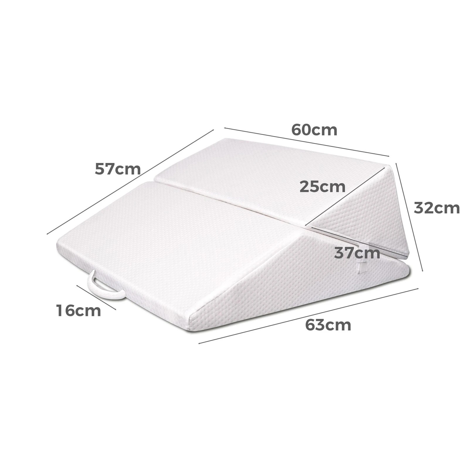 4 Starry Eucalypt Bed Wedge Pillow Cool Gel Memory Foam Back Leg Elevation - White, 4 of 4