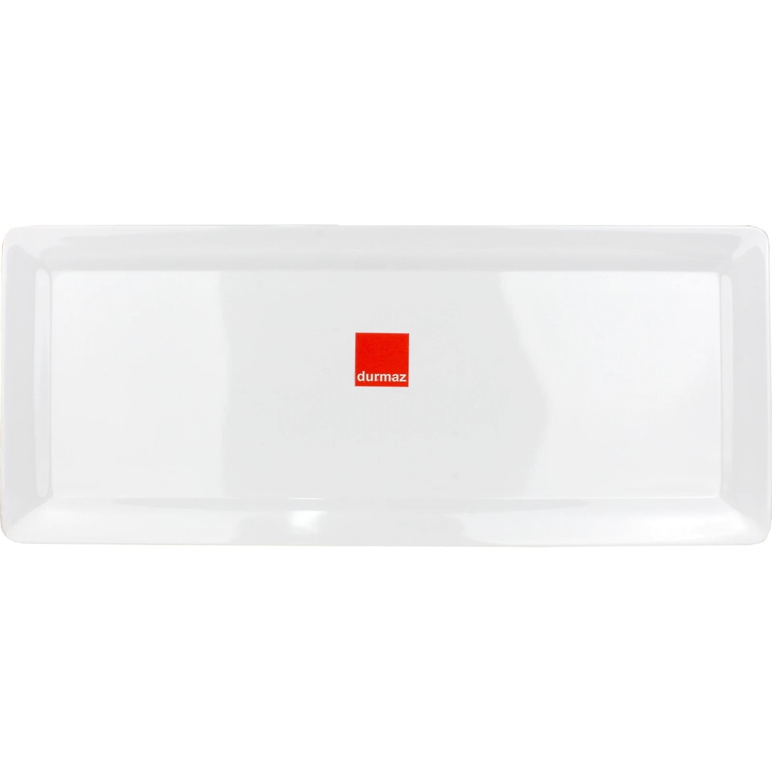 1 Durmaz White Rectangular Melamine Platter 48cm x 20cm, 1 of 2