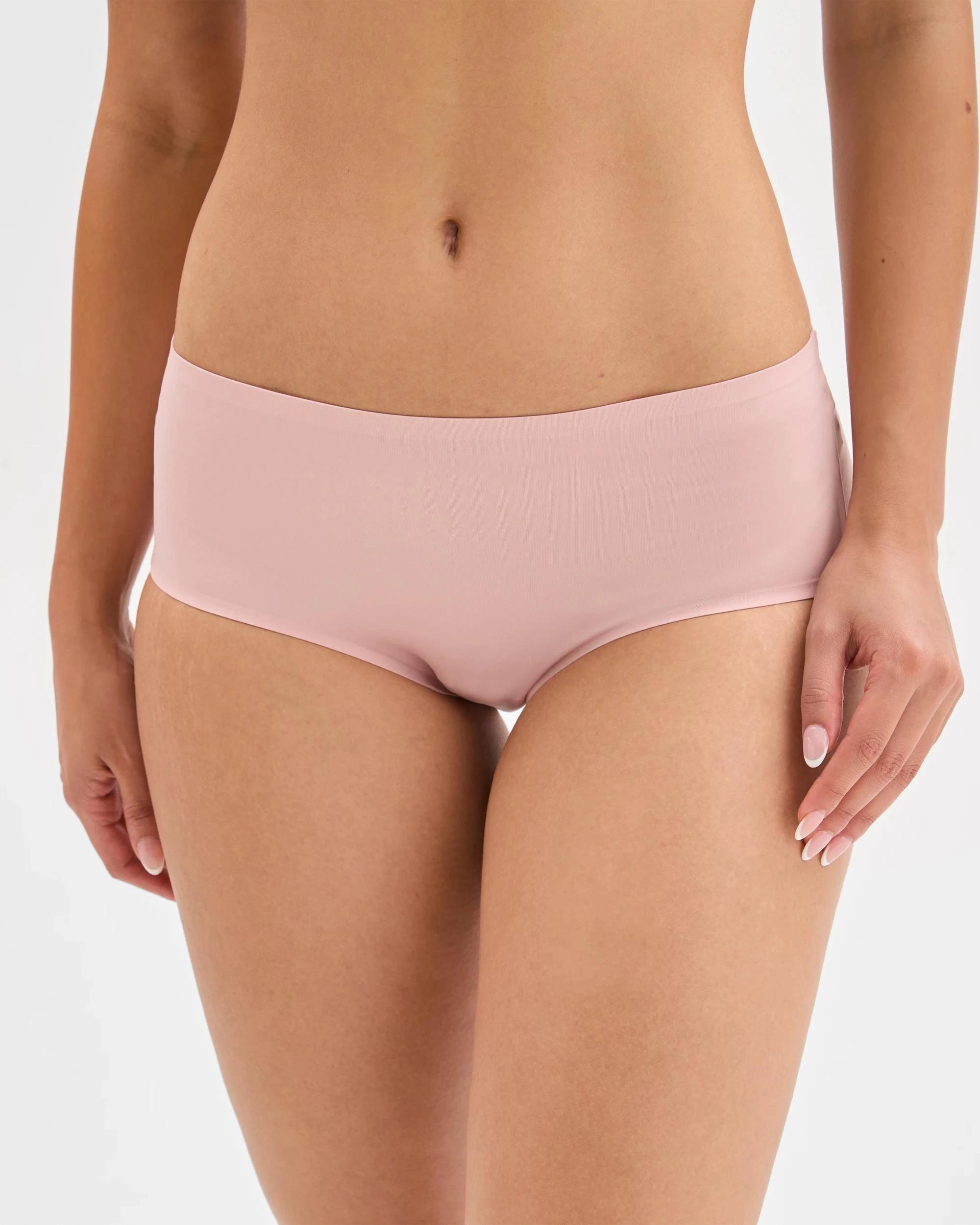 3 Target Woman Smooth Moves 2 Pack Bonded No Show Midi Briefs SOFT ROSE/POTPOURRI, 3 of 4