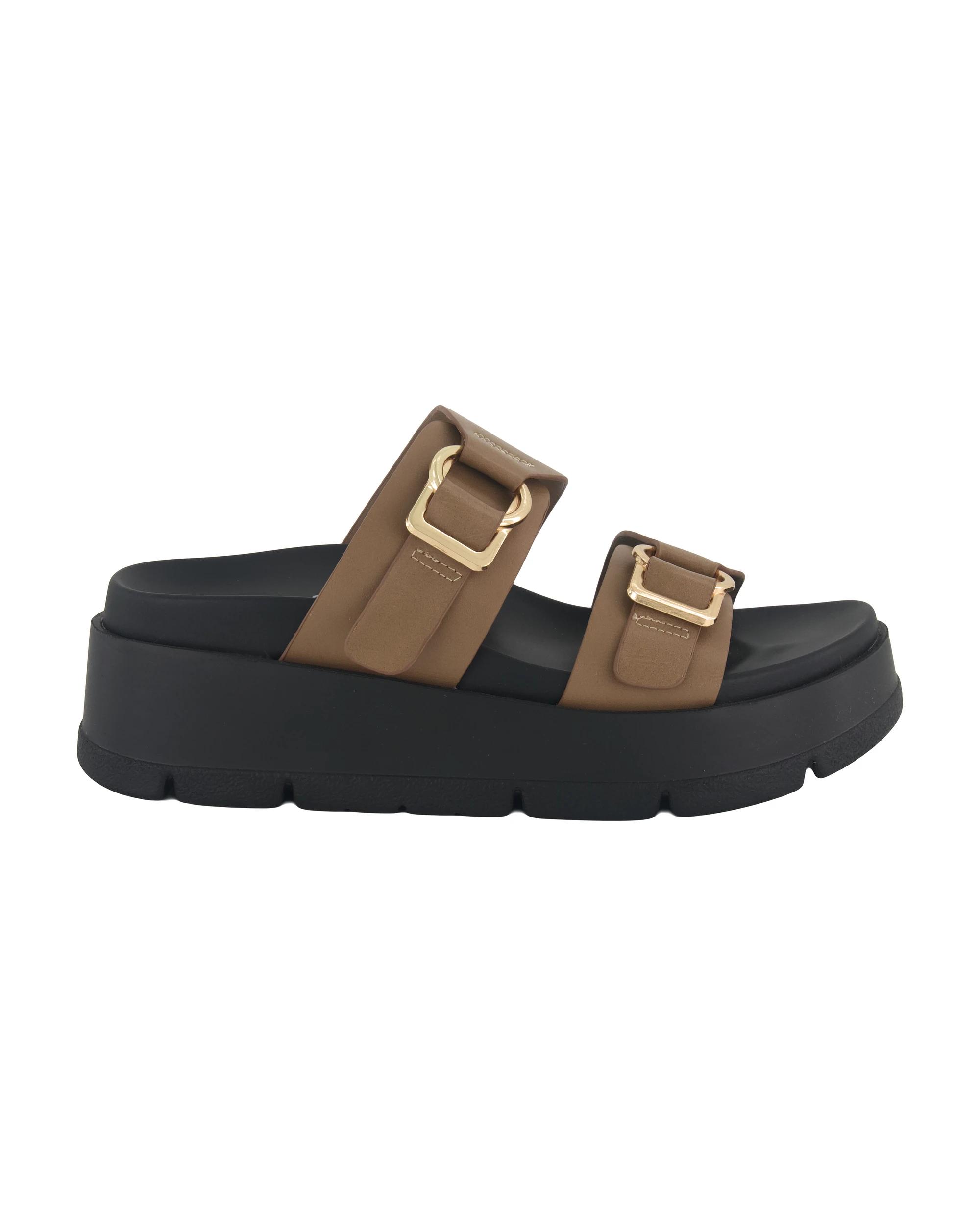 2 Double Buckle Platform Heels Sand, 2 of 5