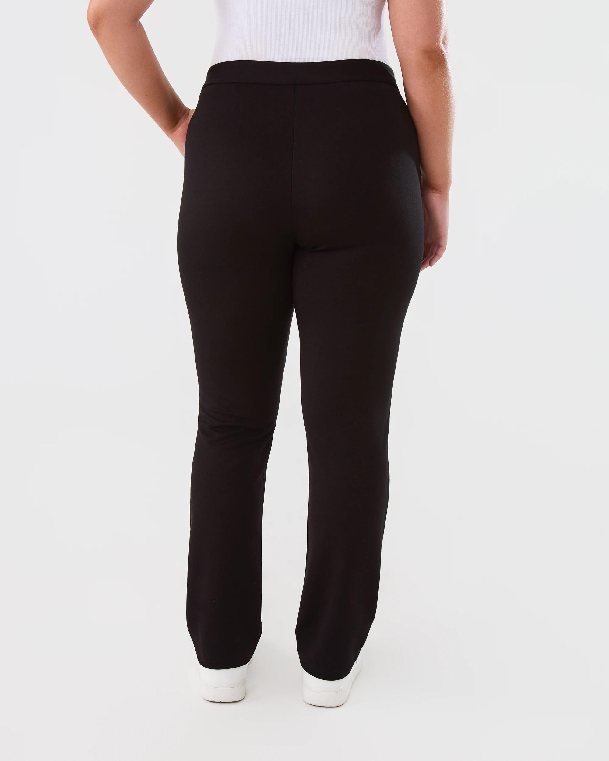 3 Slim Ponte Work Pants Black, 3 of 5