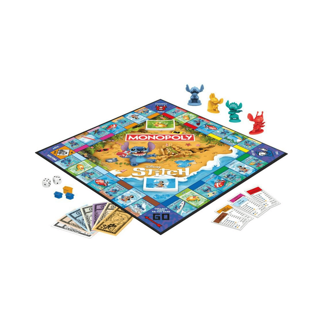 3 Hasbro Monopoly Disney Stitch Edition Board Game, 3 of 5