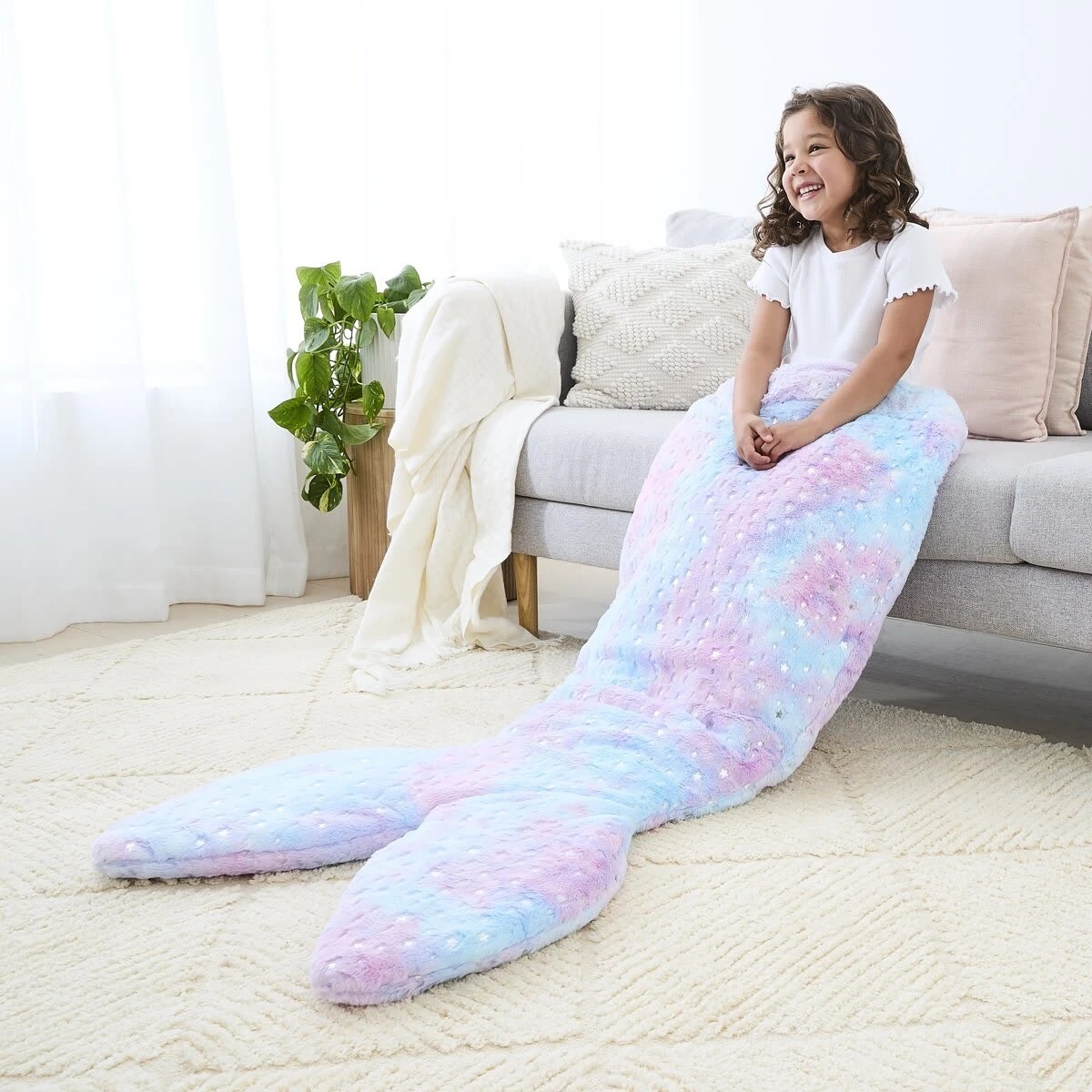 1 Mermaid Tail Blanket, 1 of 6