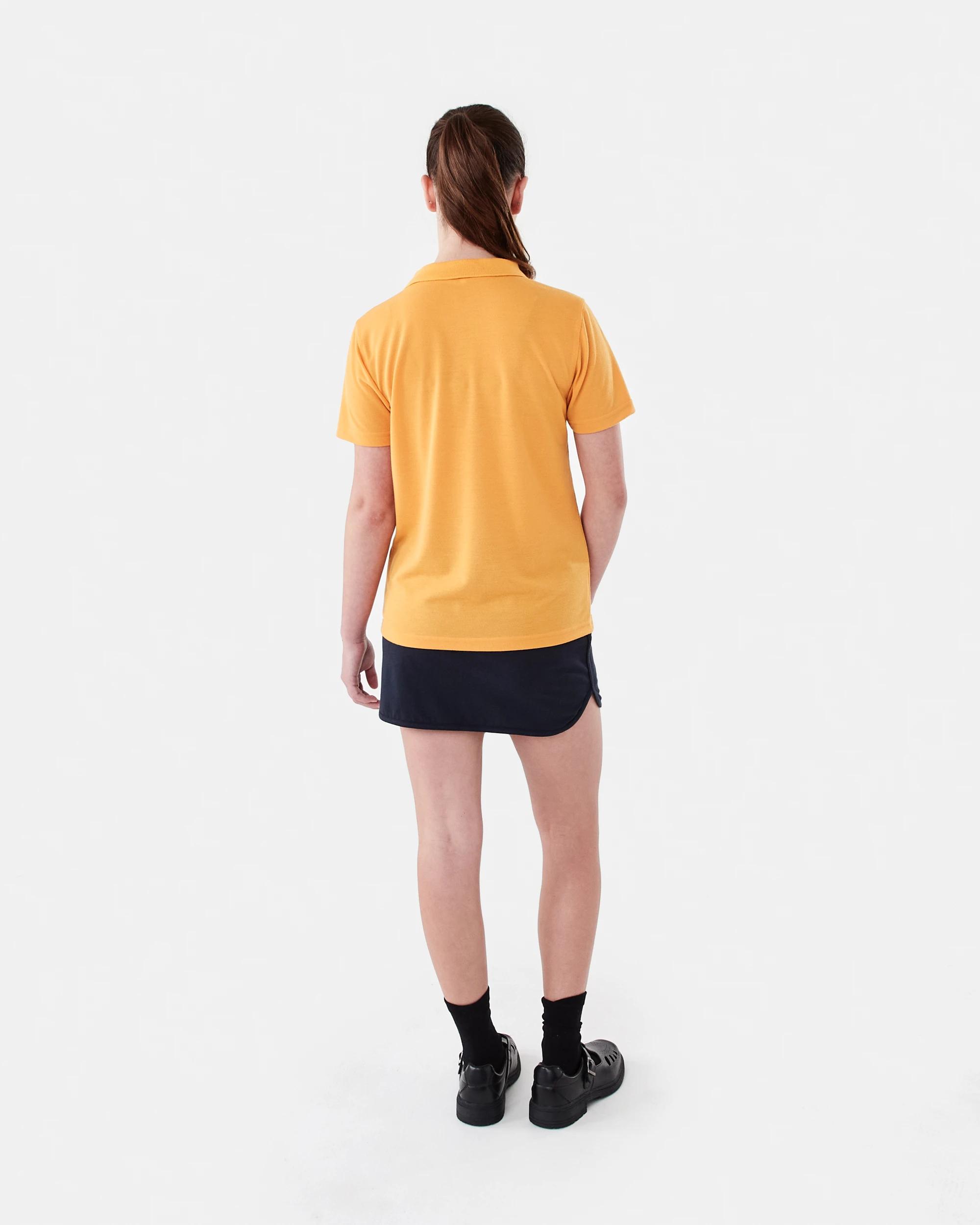 6 School Polo T-shirt Gold, 6 of 6