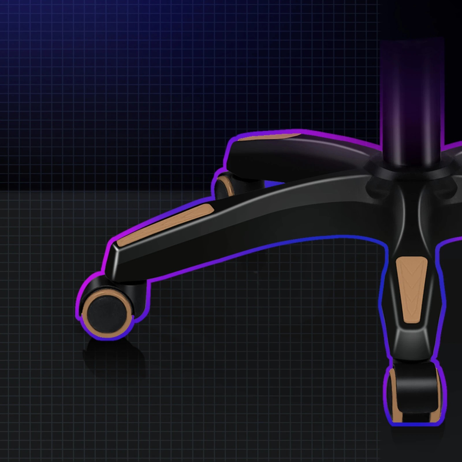 6 Alfordson Gaming Office Chair Massage Computer Footrest Seat Leathaire - Khaki, 6 of 10