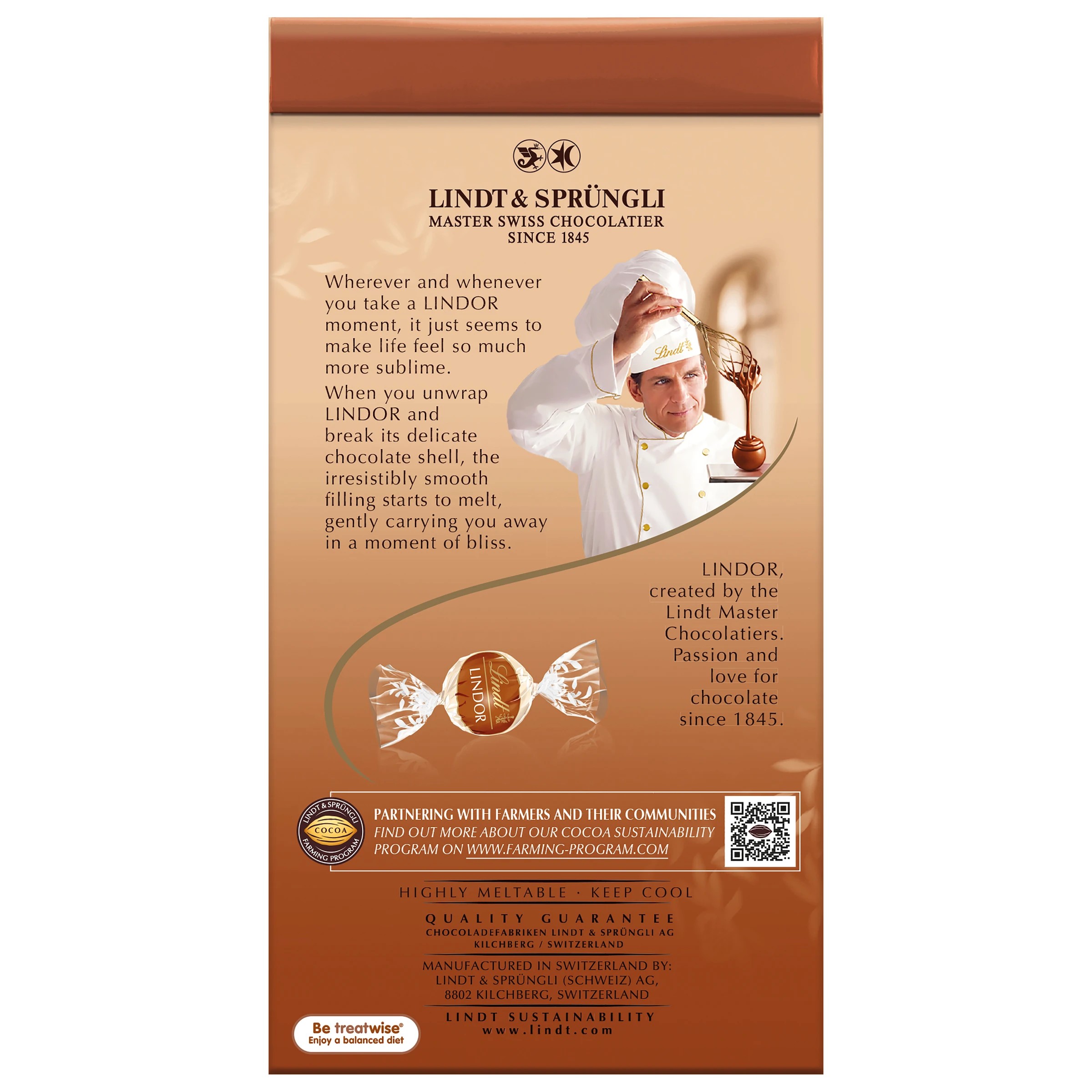 3 Lindt LINDOR Tiramisu Bag 123g, 3 of 10