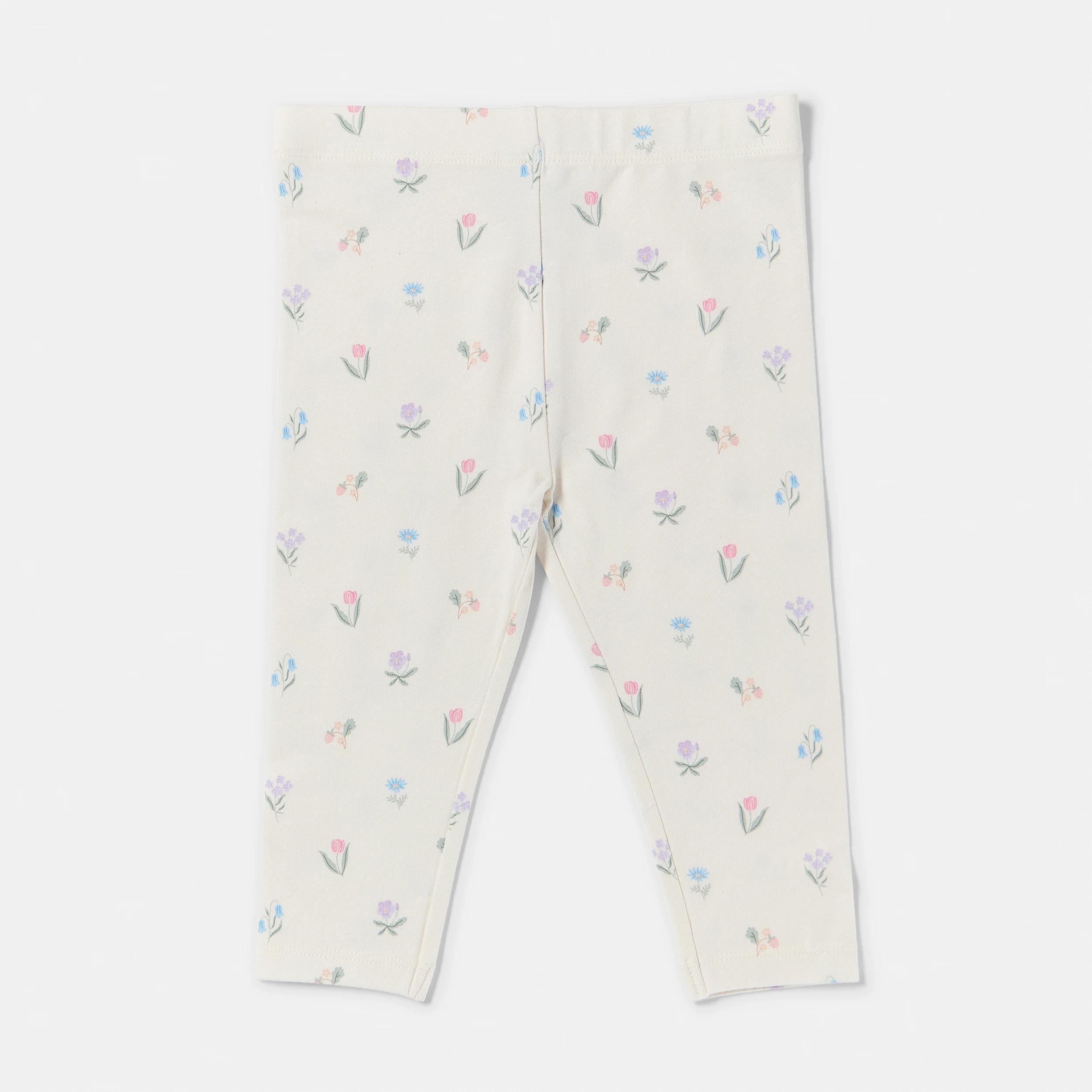 3 3 Pack Print Leggings PINK FLORALS, 3 of 8
