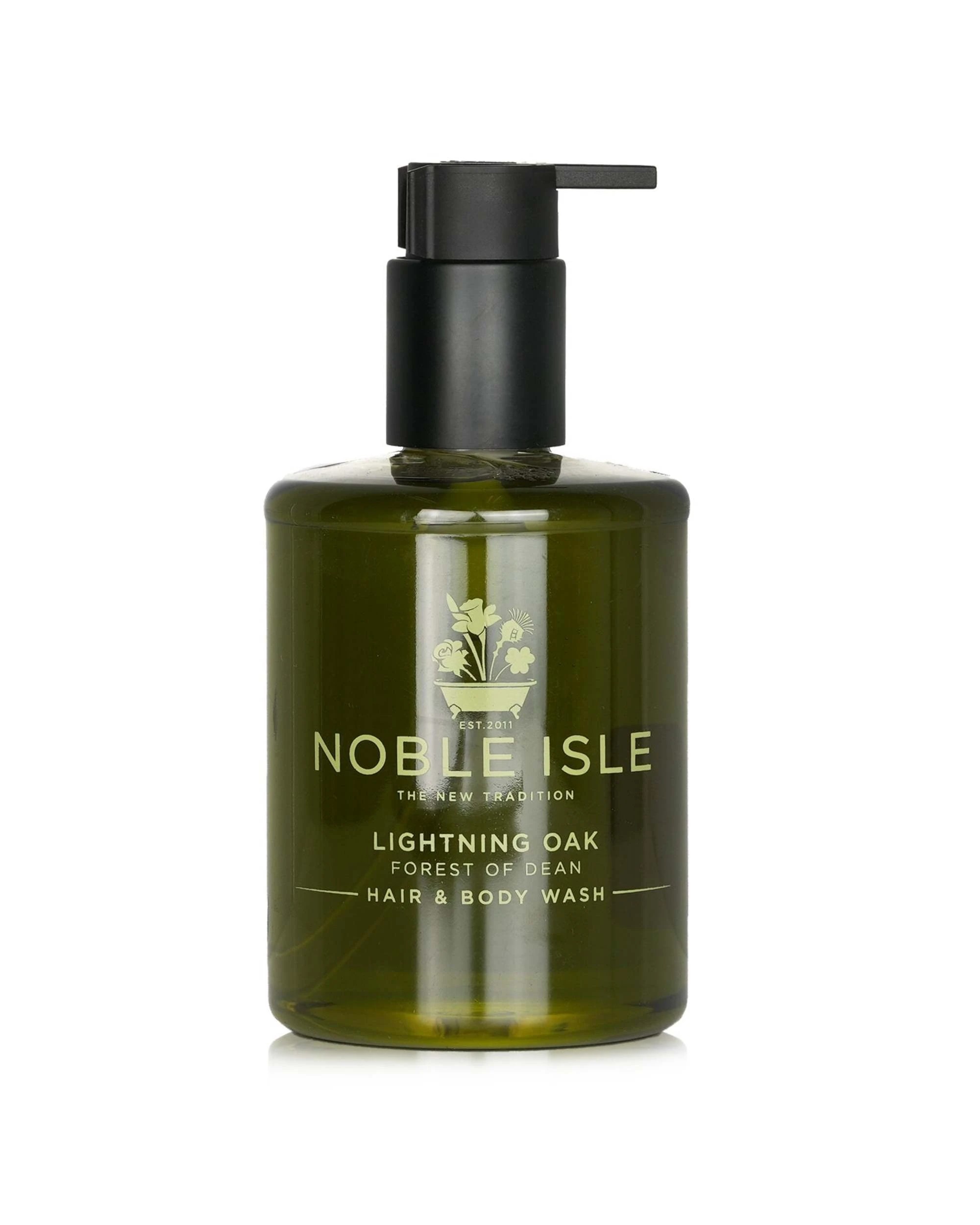 1 Noble Isle Lightning Oak Hair & Body Wash 250ml/8.45oz, 1 of 3