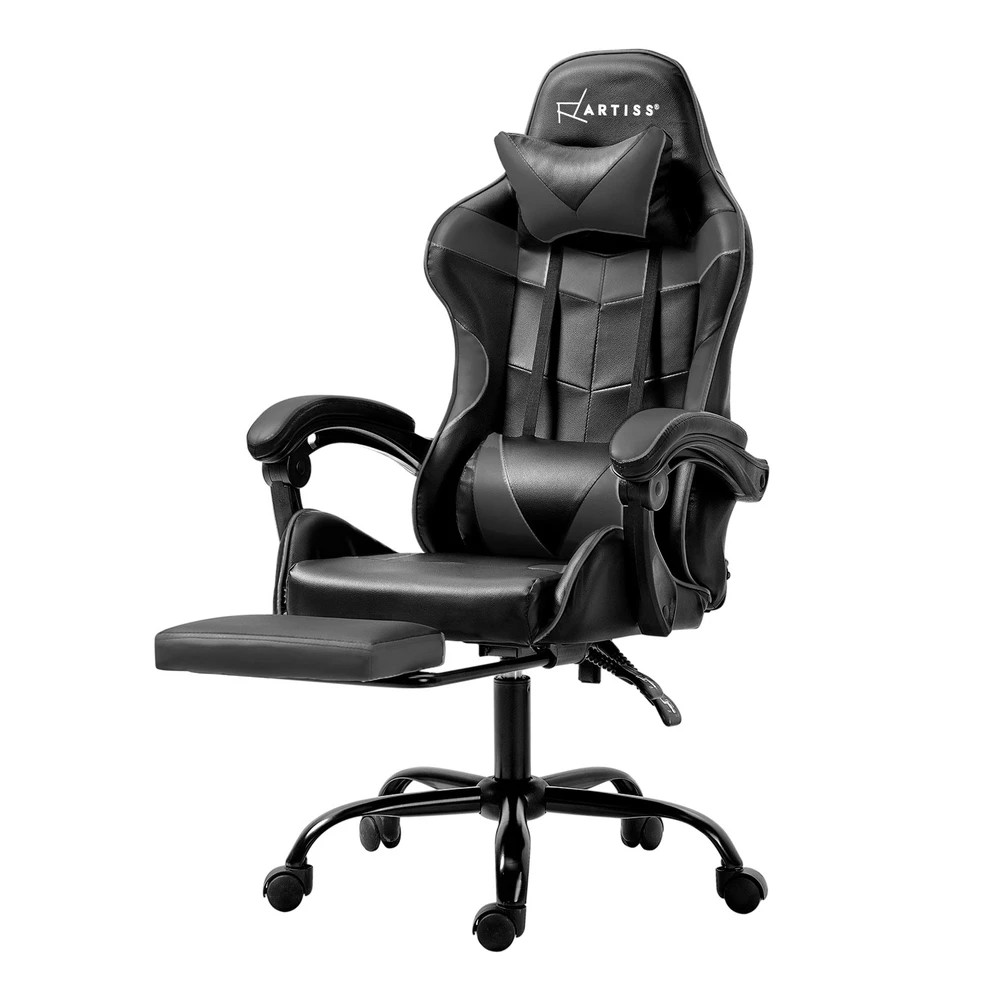 1 Artiss Gaming Office Chair Recliner Footrest - Multi, 1 of 5
