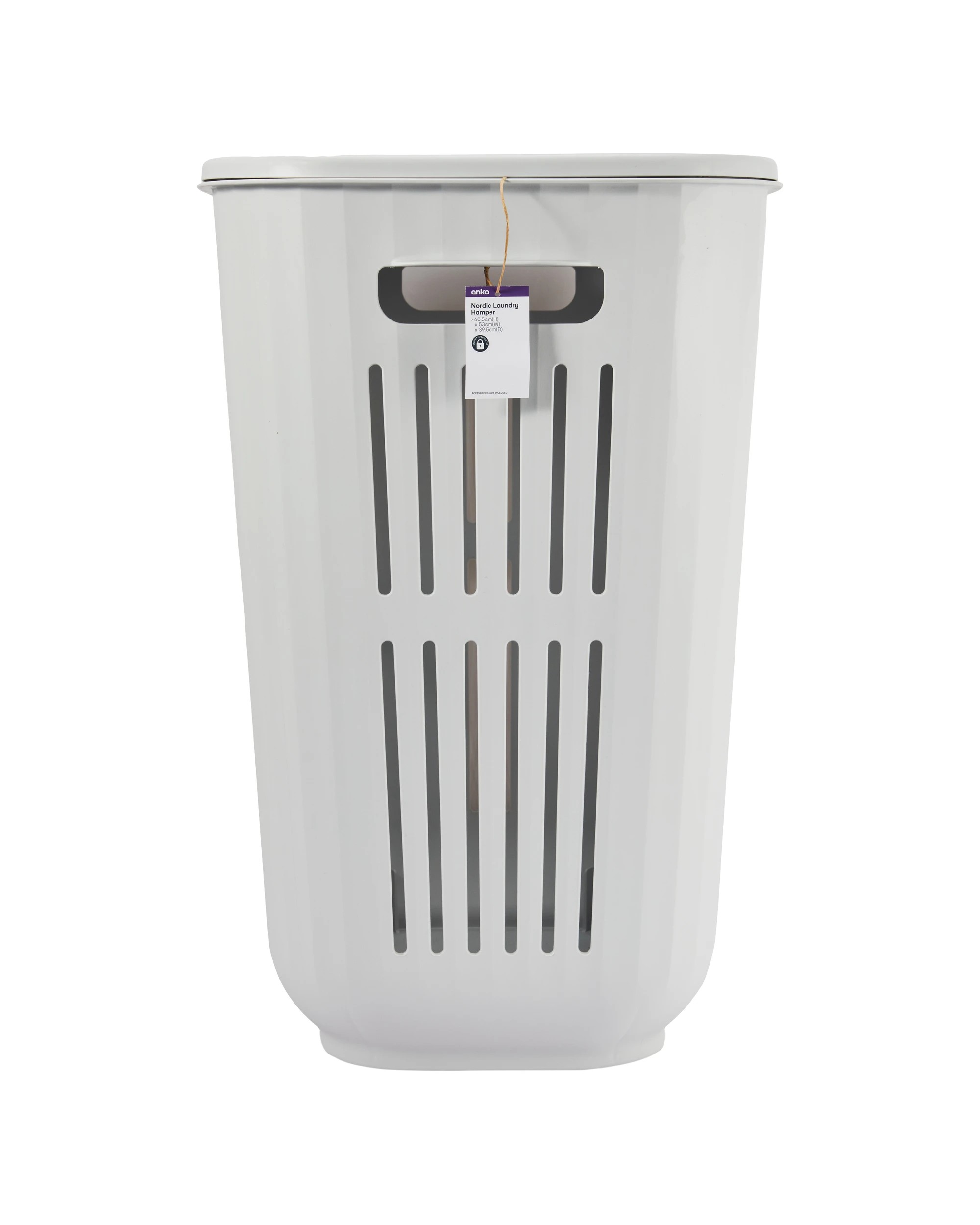 6 80L Nordic Laundry Hamper - Grey, 6 of 6
