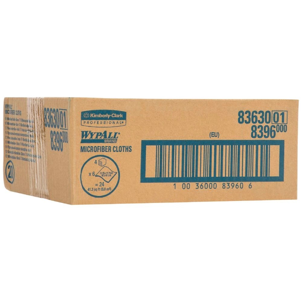 1 WypAll Microfibre Cloths Green 24 Pack, 1 of 2