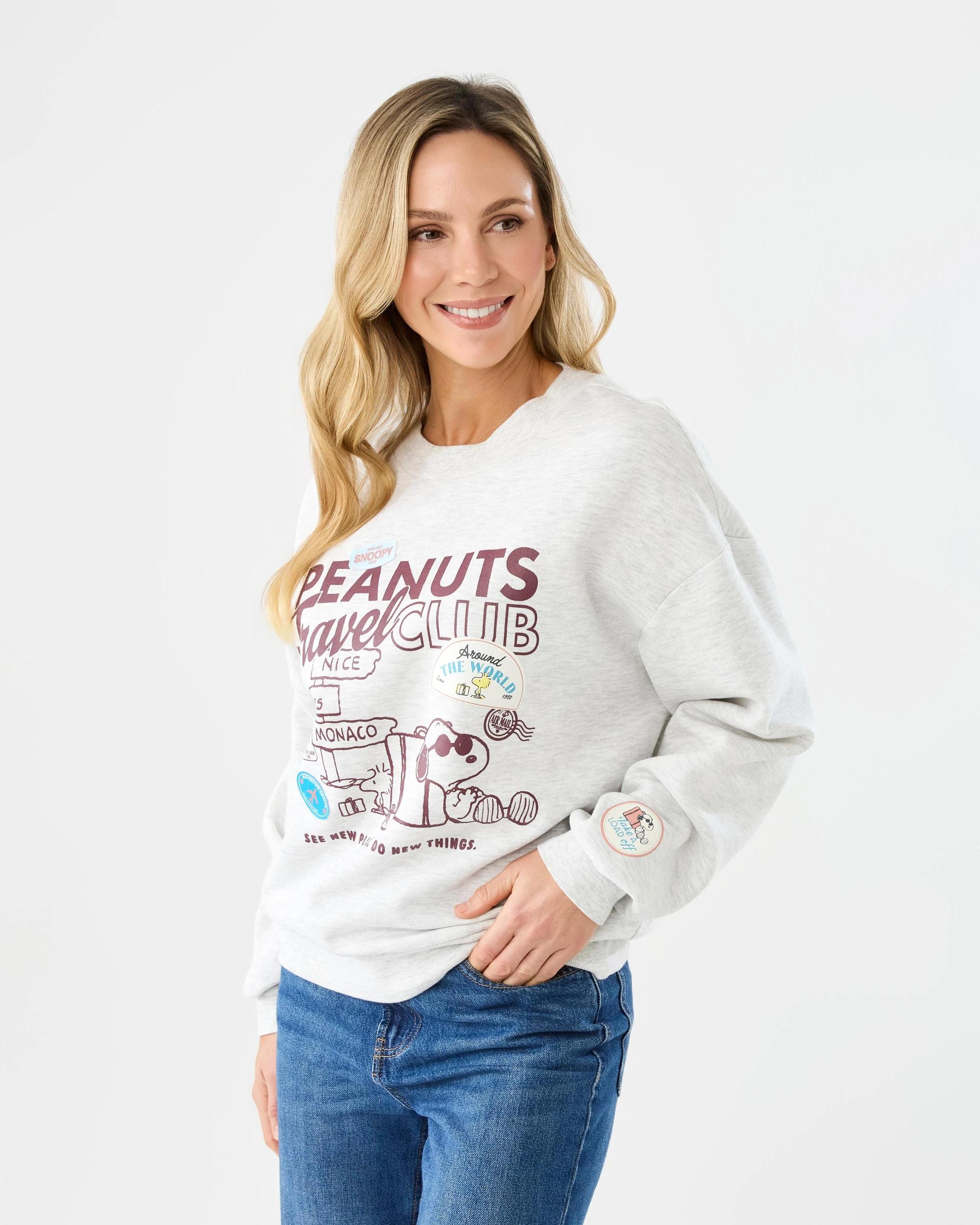 2 Peanuts License Long Sleeve Sweatshirt Peanutstrv, 2 of 7