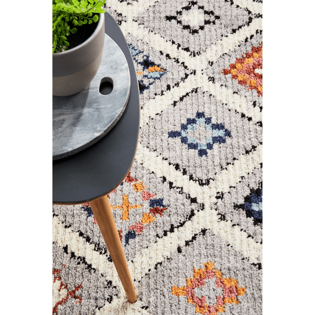 8 Rug Culture Marrakesh 555 Grey — 20 mm Polypropylene Power-loomed Rug (Made in Turkey) - Grey, 8 of 9