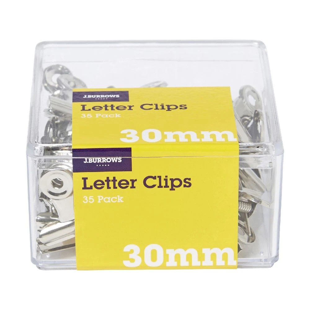 3 J.Burrows 30mm Letter Clips 35 Pack, 3 of 3