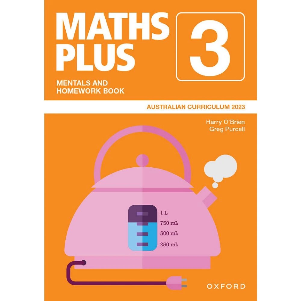 1 Maths Plus Australian Curriculum Mentals & Homework Book 3, 1 of 3