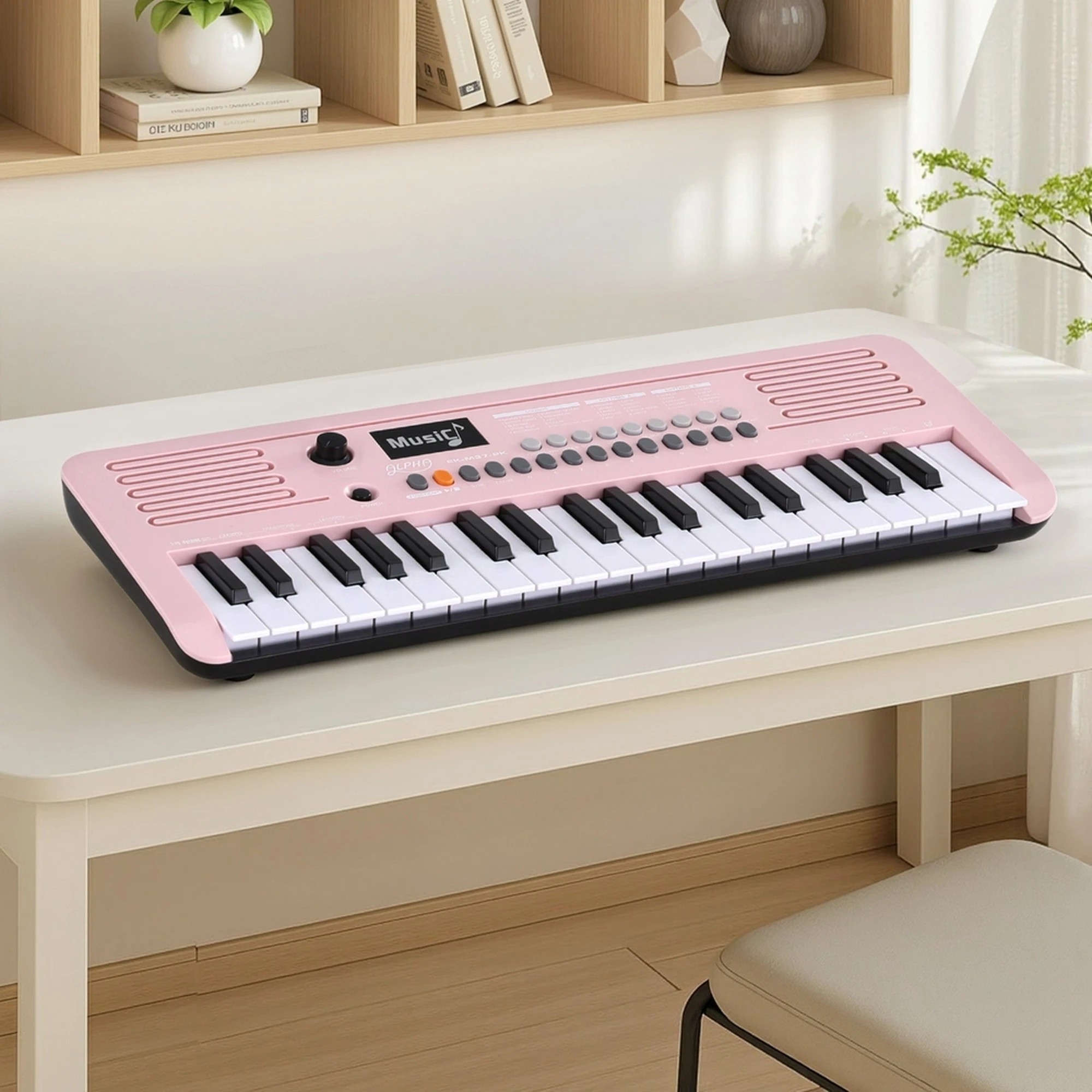 7 Alpha 37-Key Digital Piano Keyboard for Kids Beginners Electronic Keyboard Piano Gift - Pink, 7 of 7