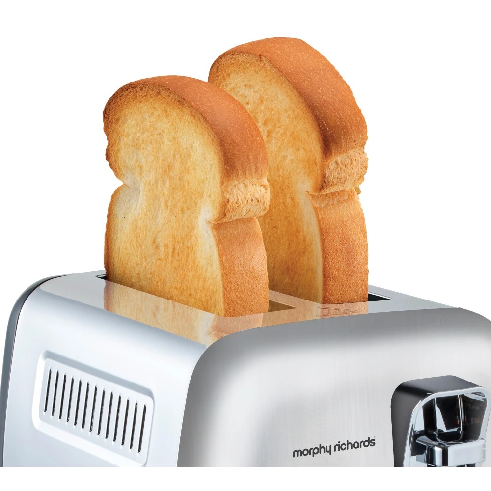 2 Morphy Richards 1L Equip Kettle & 2 Slice Toaster - Silver, 2 of 4