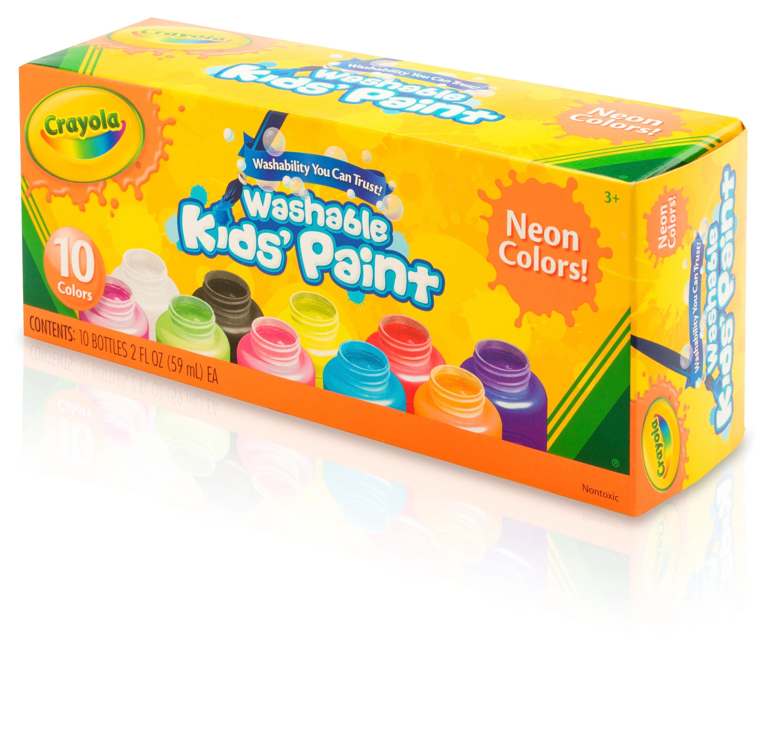 4 Crayola 10 Pack Washable Neon Paint, 4 of 5