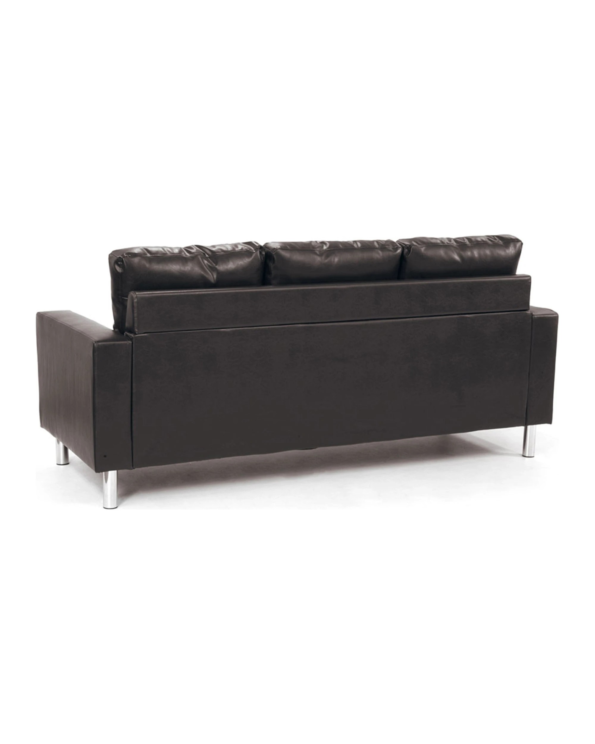 6 Sarantino Corner Sofa Couch With Chaise - Brown, 6 of 6