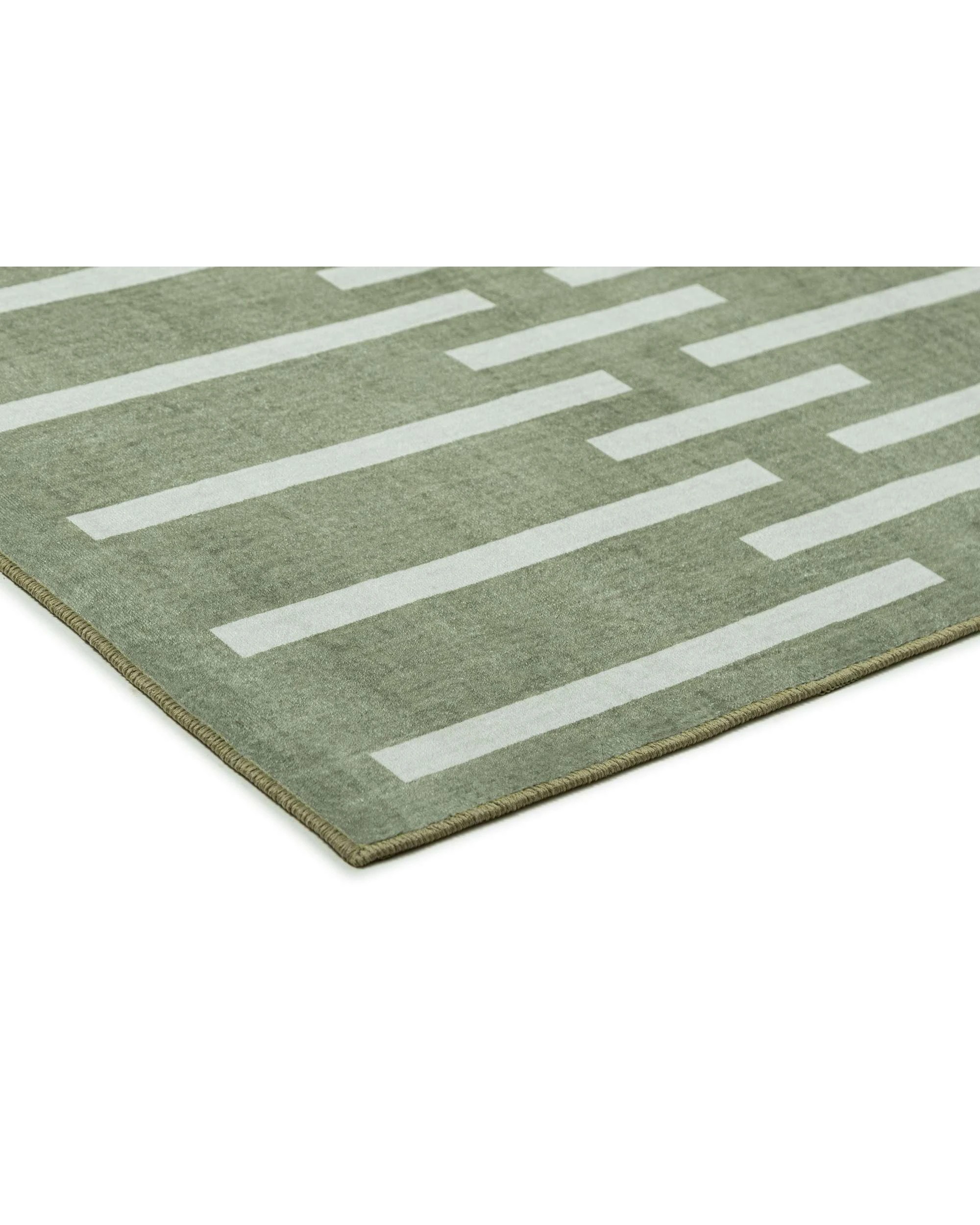4 Loopsie Gerritsen Printed Washable Rug-370cm x 270cm - Green, 4 of 9