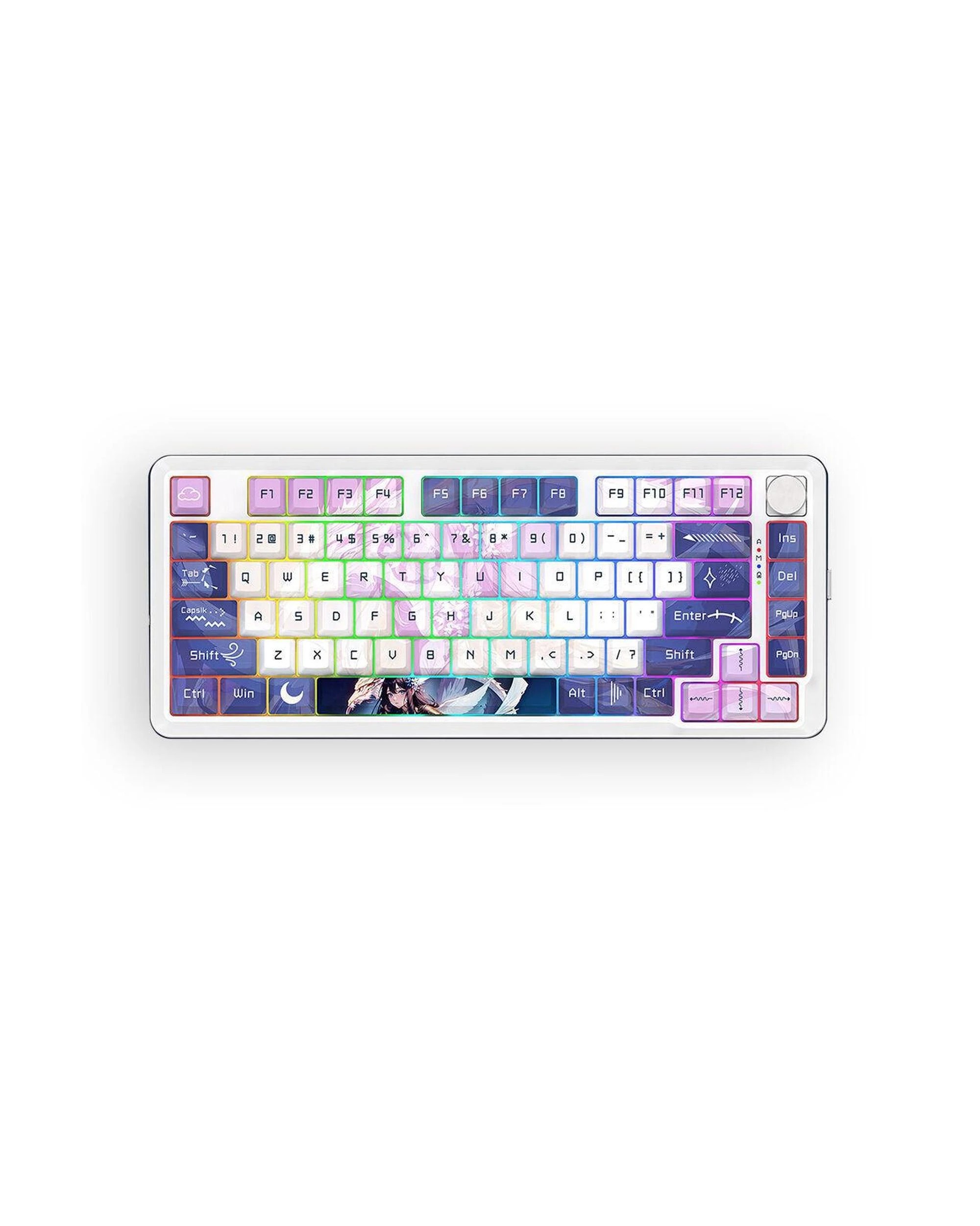 1 Redragon K681AGC RGB Pro Cyrus Deep Purple 75% Wireless Mechanical Keyboard, 1 of 9