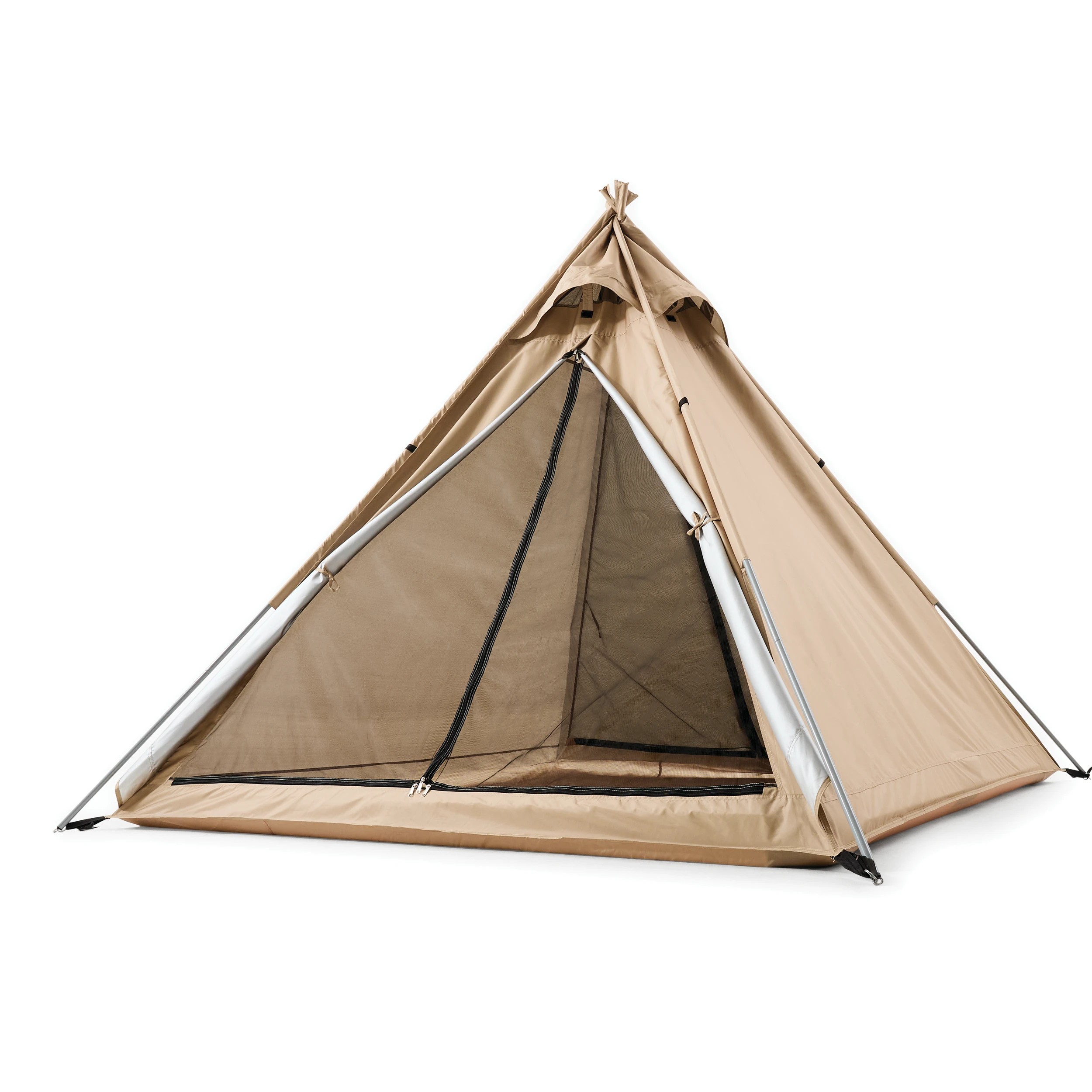 1 3 Person Bell Tent - Beige, 1 of 10