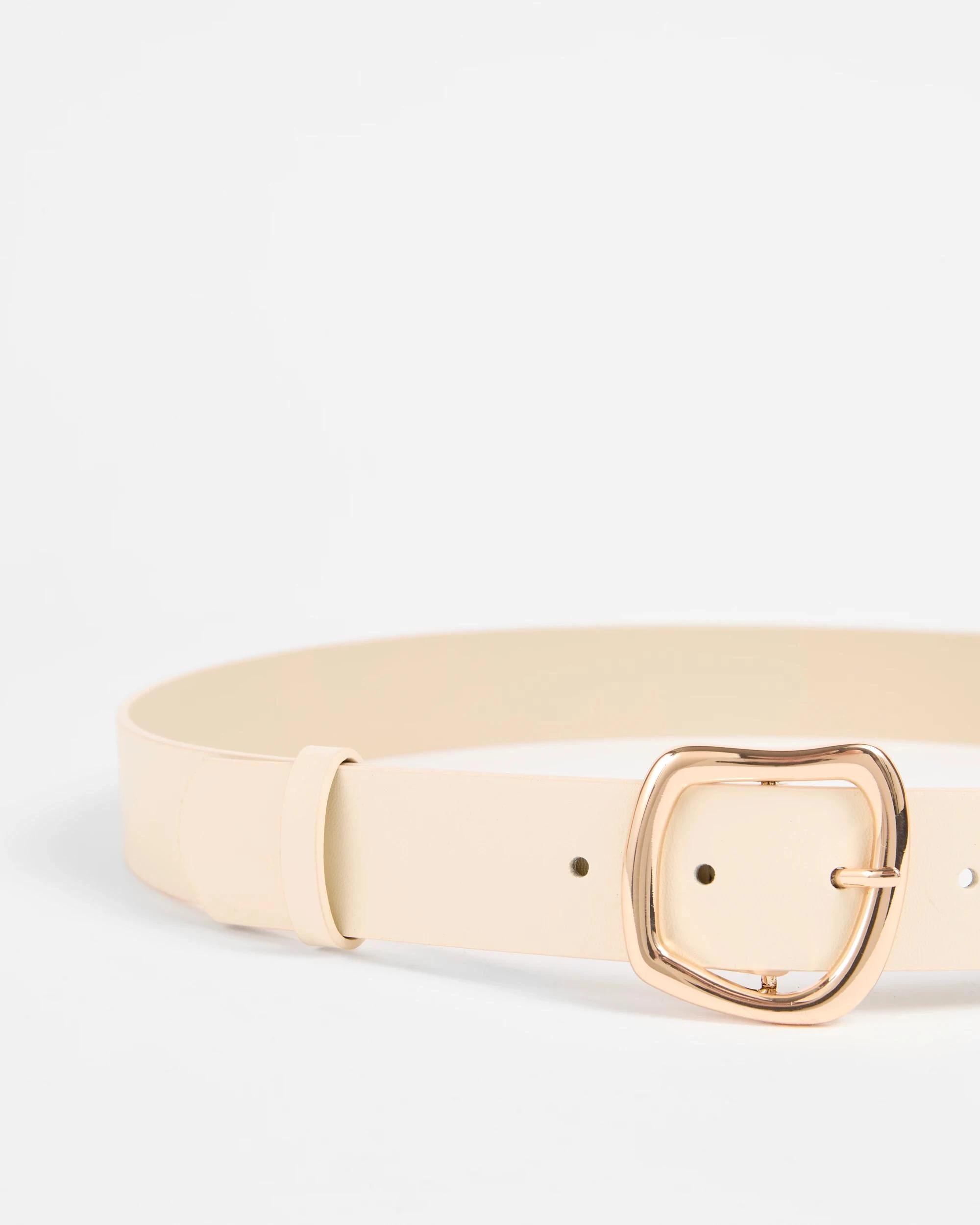 2 Target Wavy Buckle Jean Belt CREAM, 2 of 2