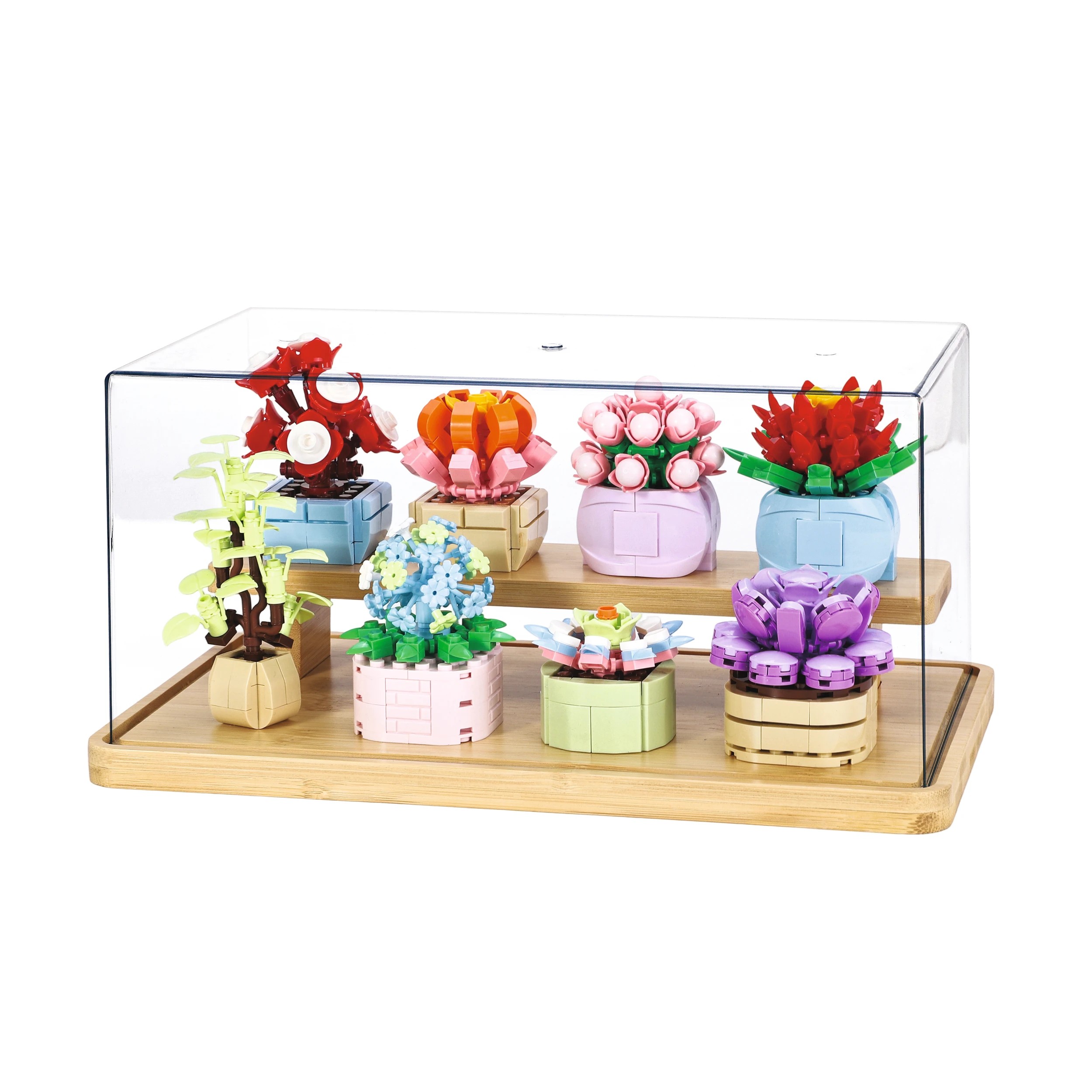 2 679 Piece Blocks Flower Series: Flower Pots with Display Case, 2 of 6