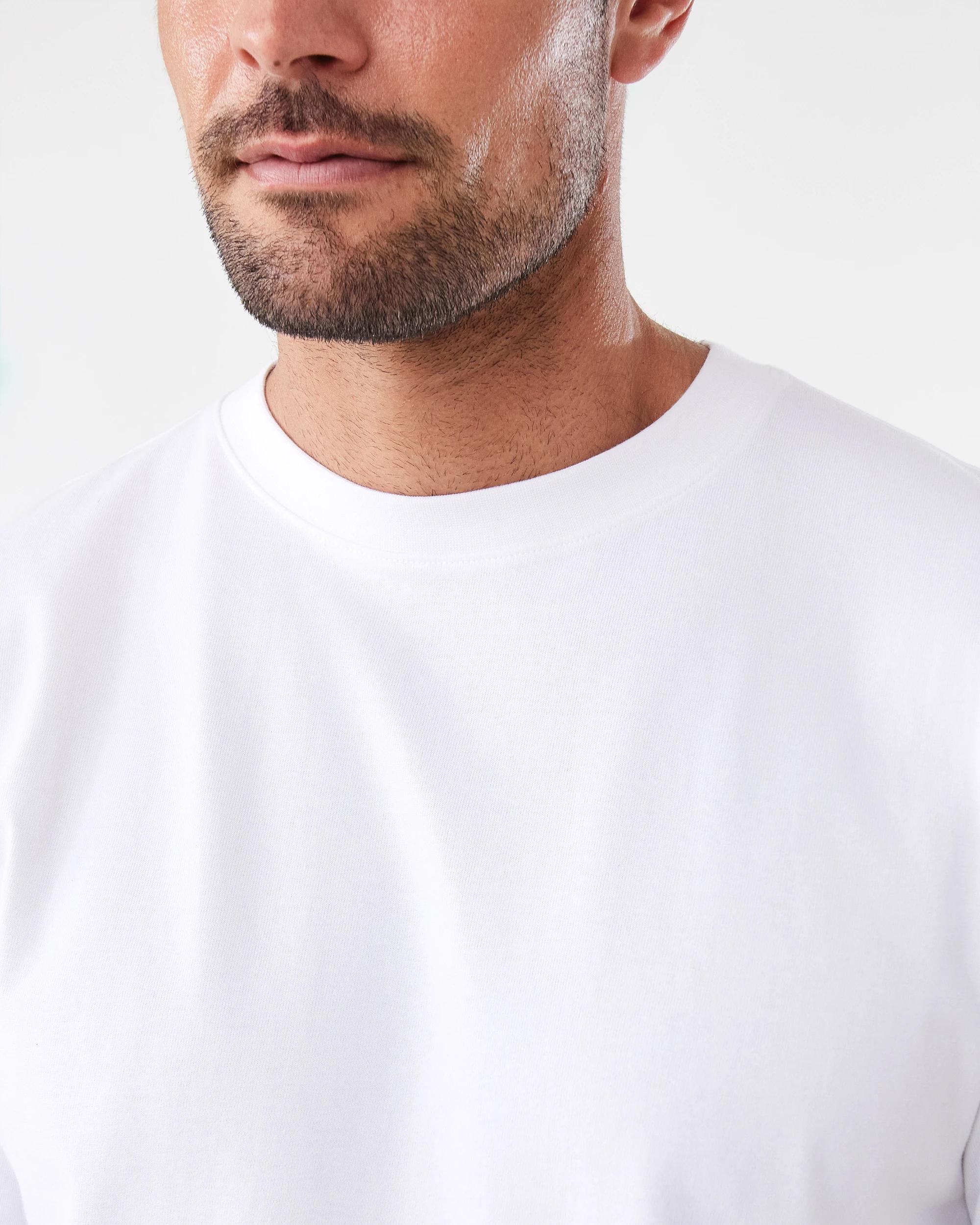 6 Oversized Heavyweight T-shirt WHITE, 6 of 6