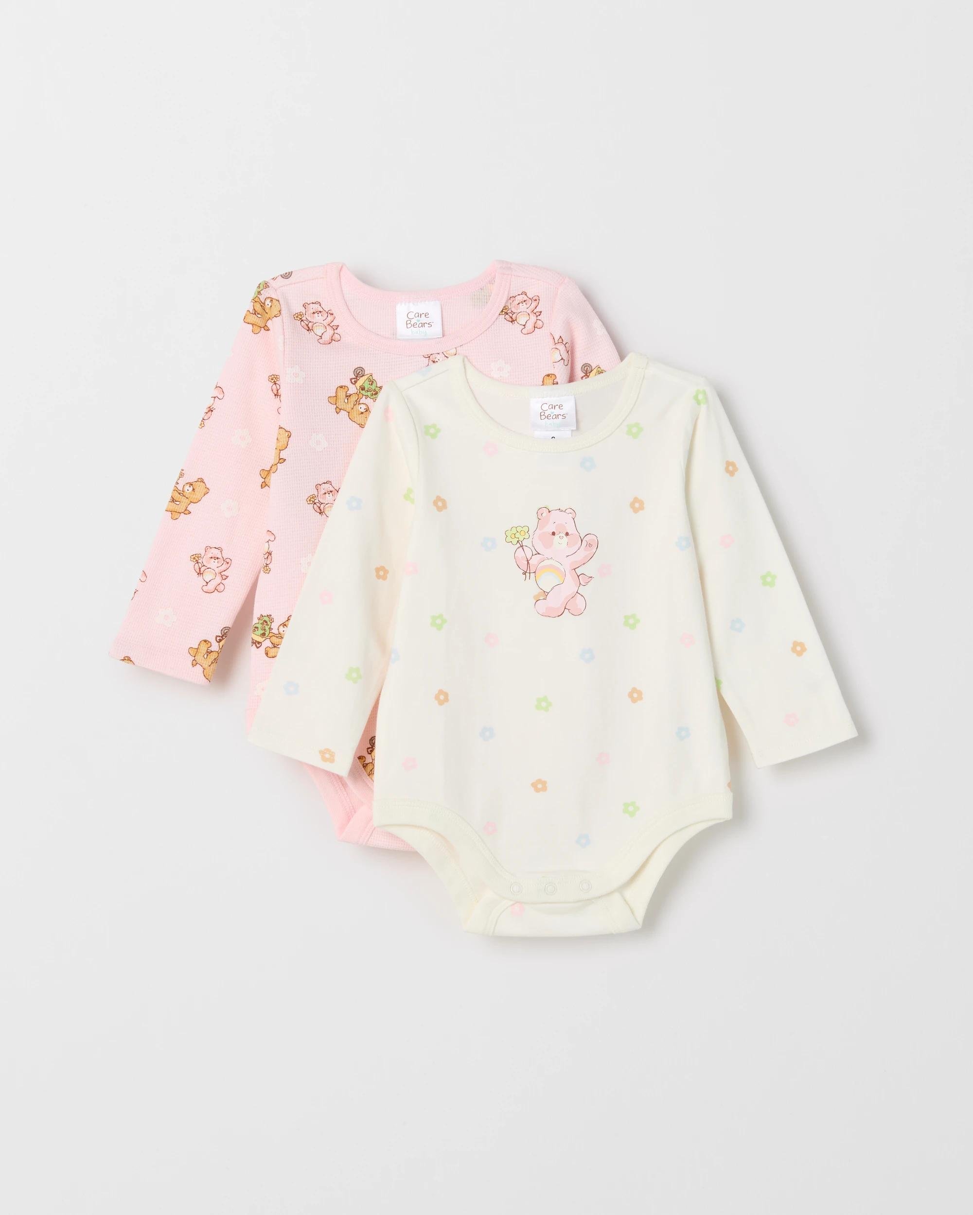 1 Care Bears Australian Cotton 2 Pack Baby Bodysuits CARE BEARS, 1 of 5