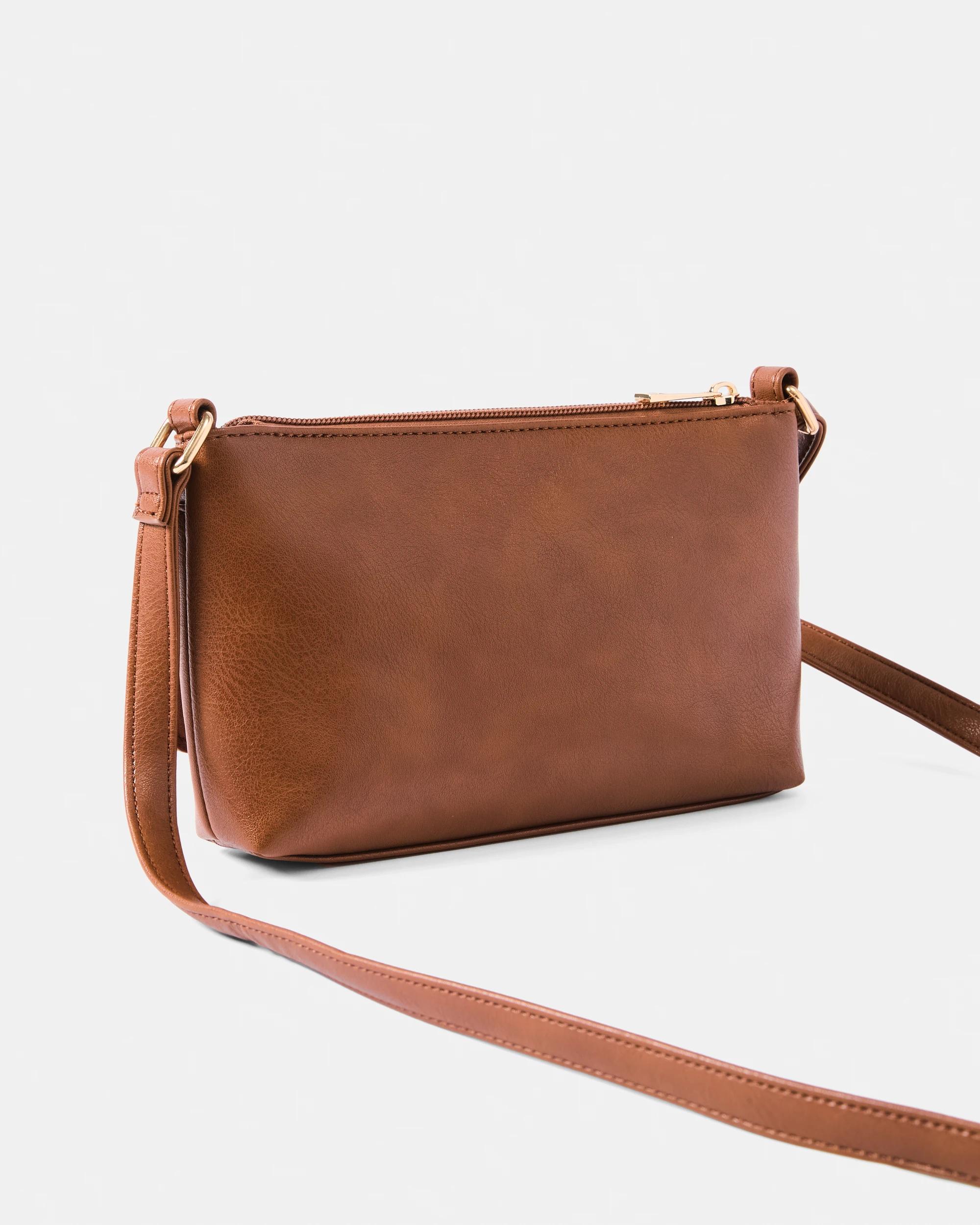 3 Envelope Pocket Crossbody Bag Warm Umber, 3 of 5
