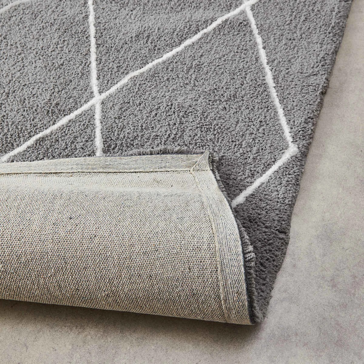 3 Trellis Rug - Grey, Extra Large - 270cm x 180cm, 3 of 6
