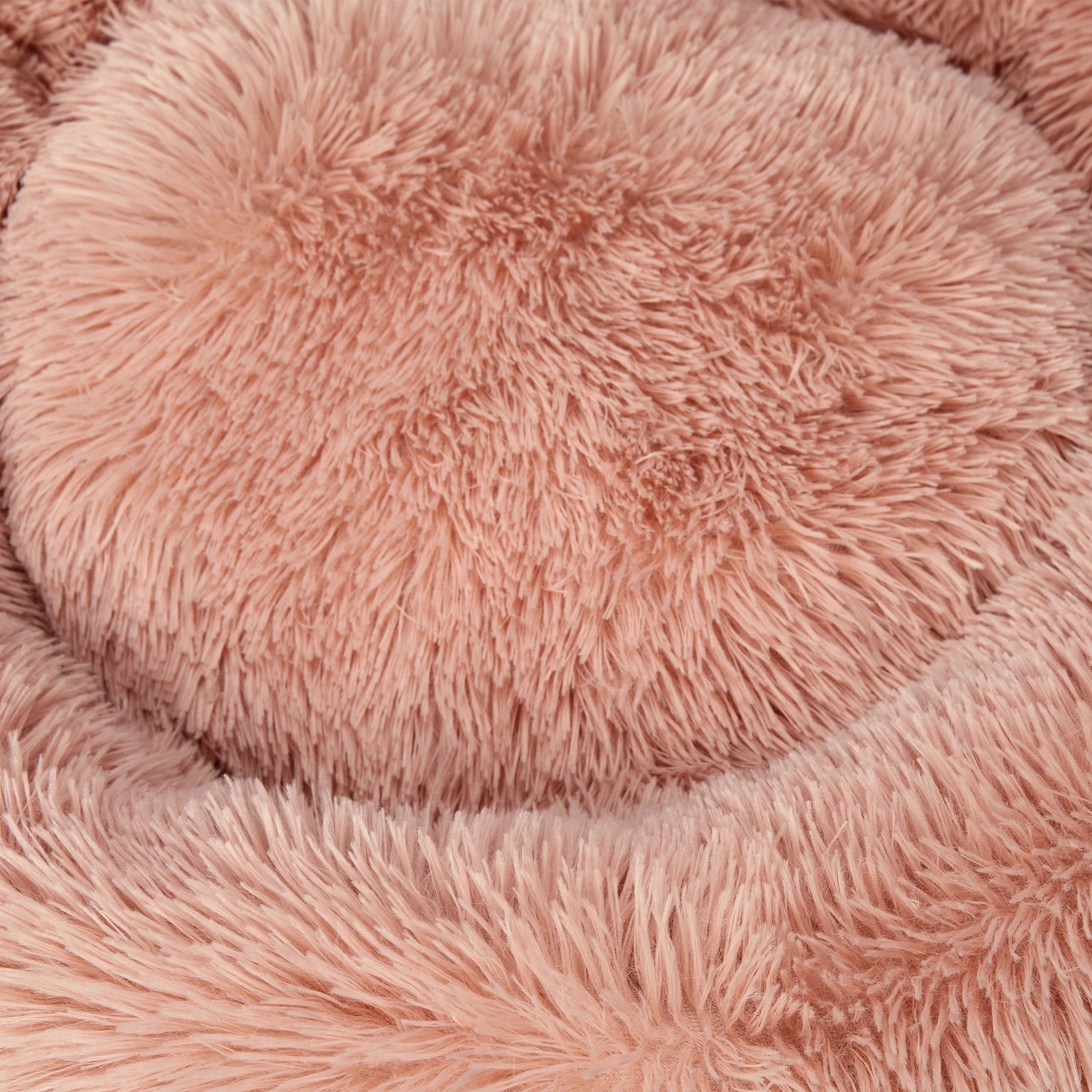 6 Pawz Pet Bed Cat Dog Donut Nest Calming Kennel Cave Deep Sleeping Pink M, 6 of 7