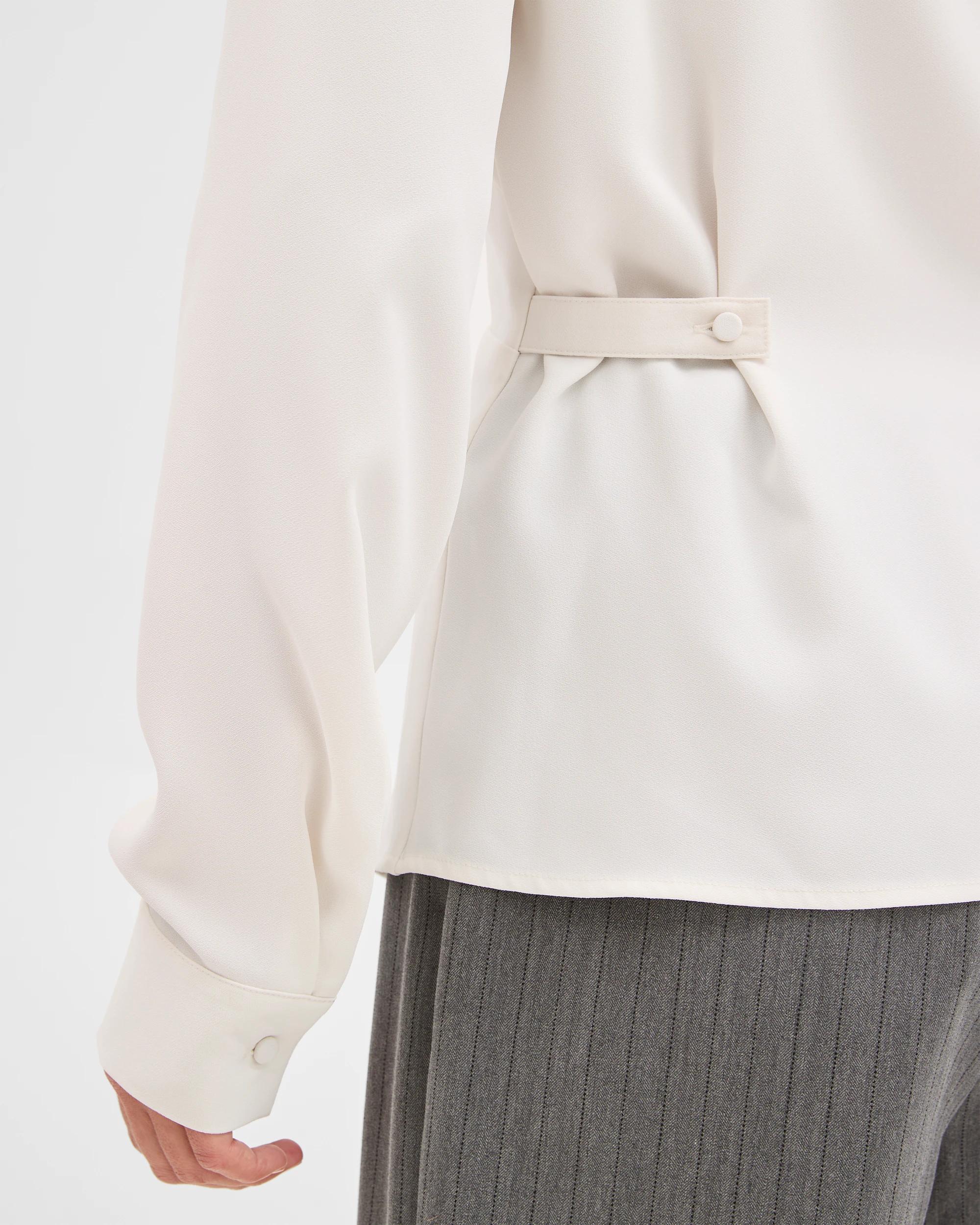 5 Preview Gathered Front Shirt CLOUD DANCER, 5 of 5