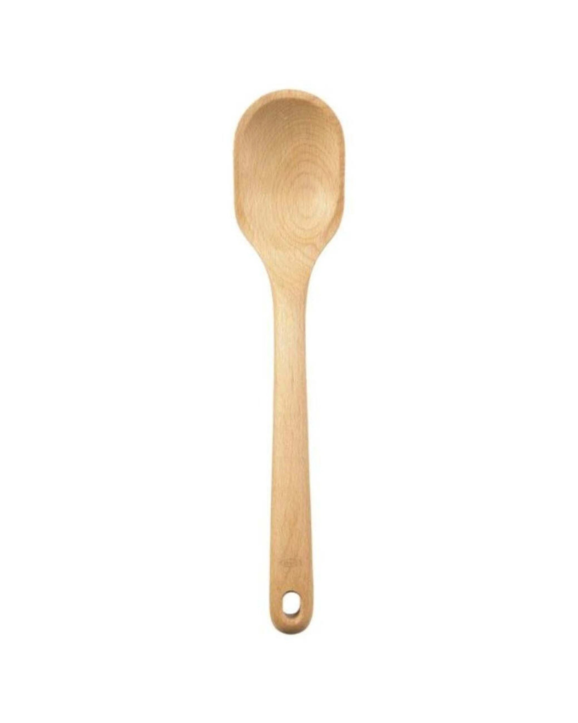 1 Oxo Good Grips Wooden Spoon Large Beechwood Utensil Non-stick Safe Hanging Hole - Brown, 1 of 3
