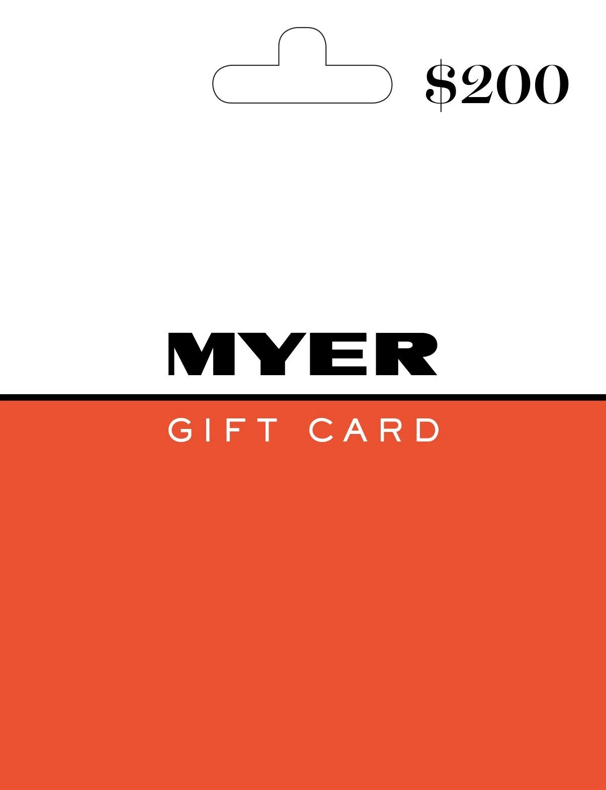 1 Myer $200 Gift Card