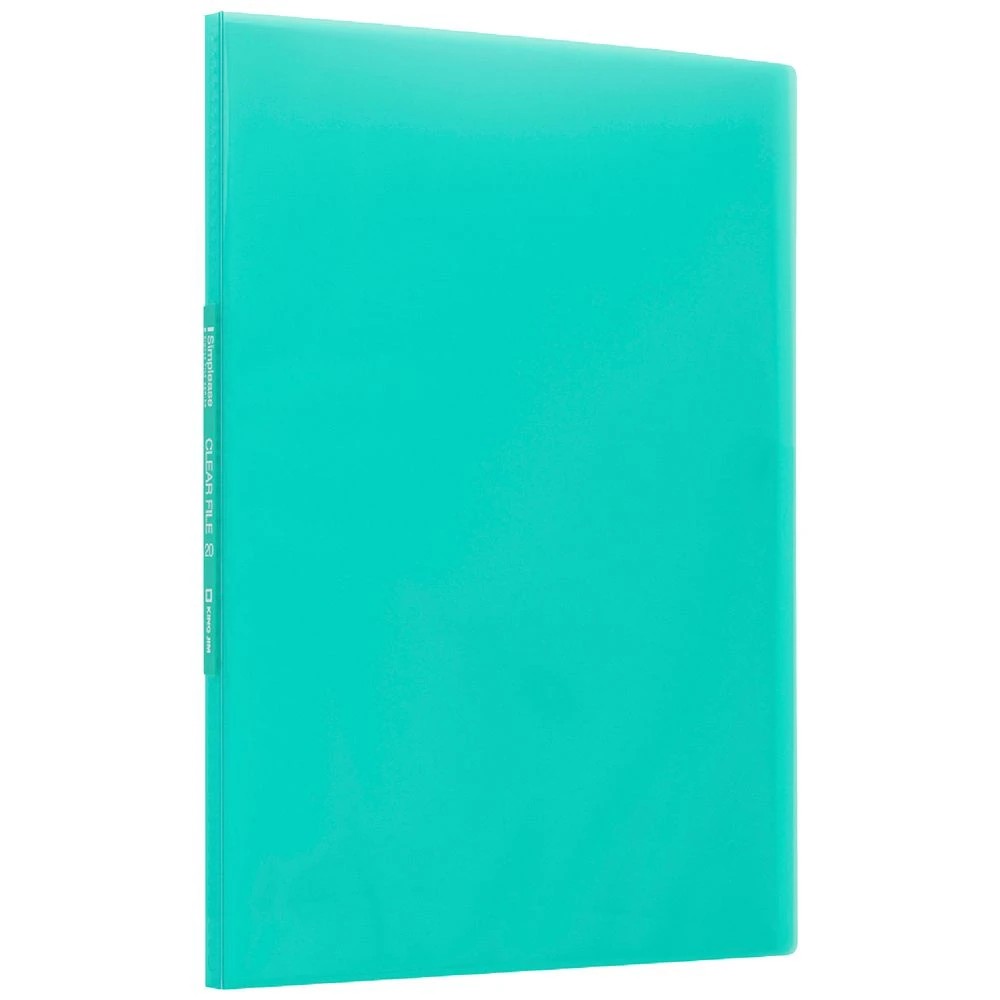 1 King Jim Fixed Display Book 20 Pockets Gloss Green, 1 of 3