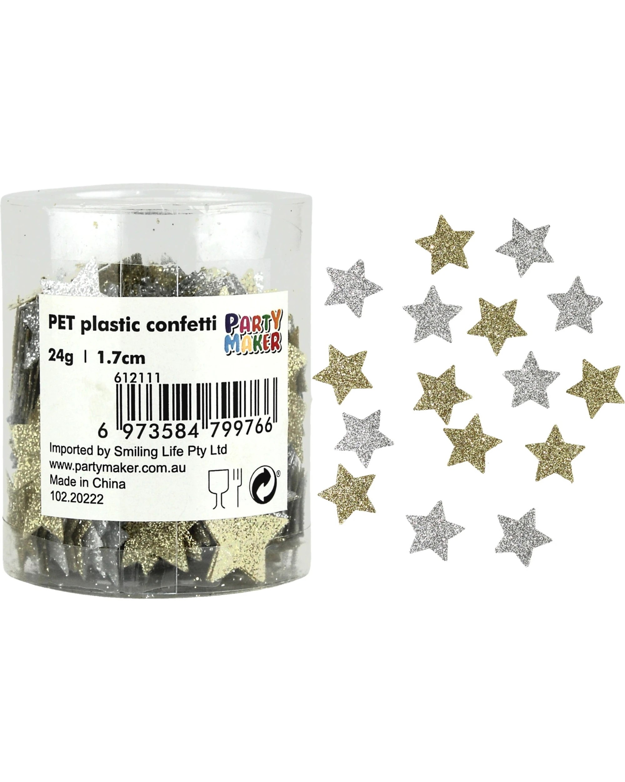 1 Partyrama Glitter Star Confetti/Table Scatters 24g - Multi, 1 of 1