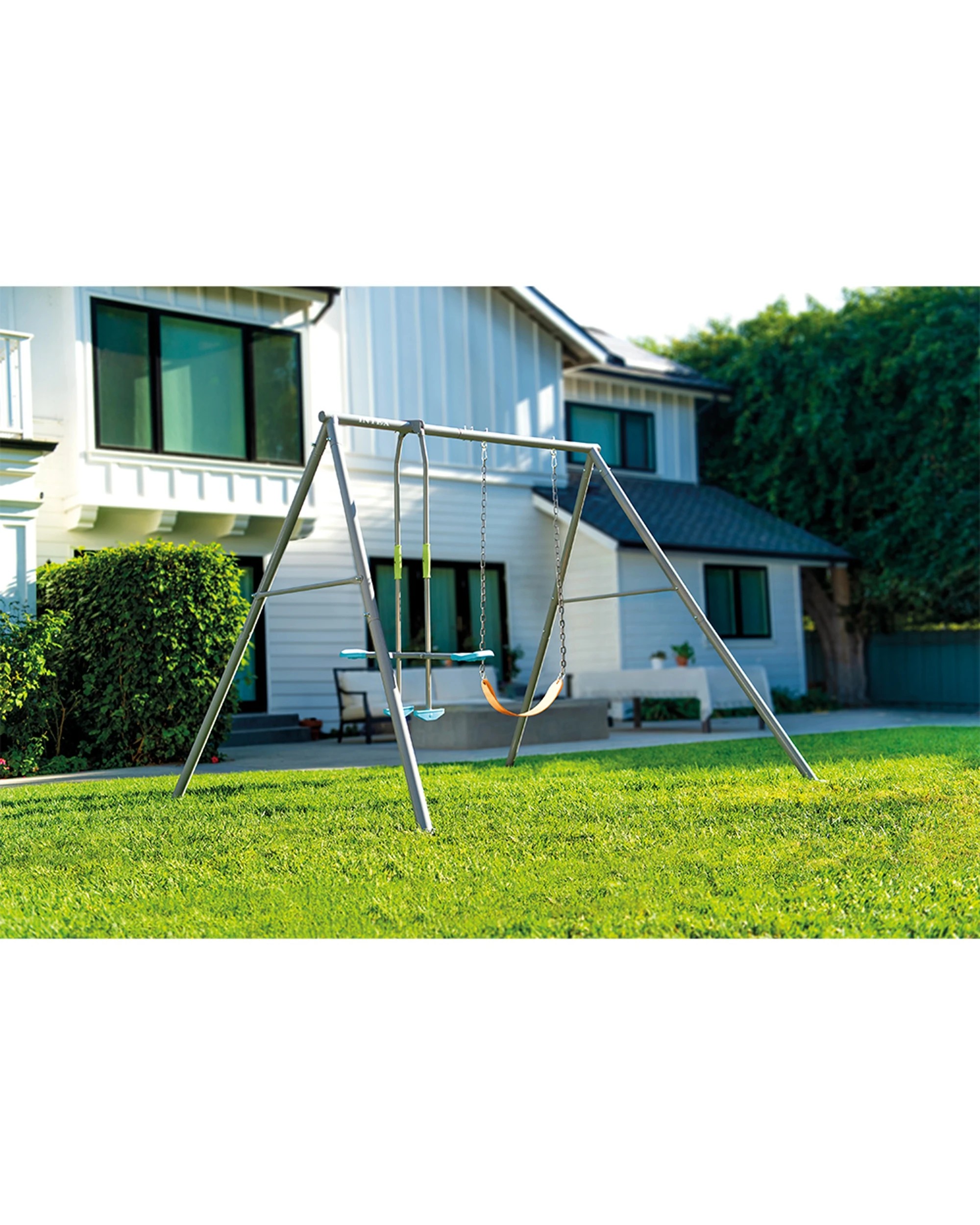 3 Intex Swing And Glide Two Feature Steel Backyard Swing Set, 3 of 6