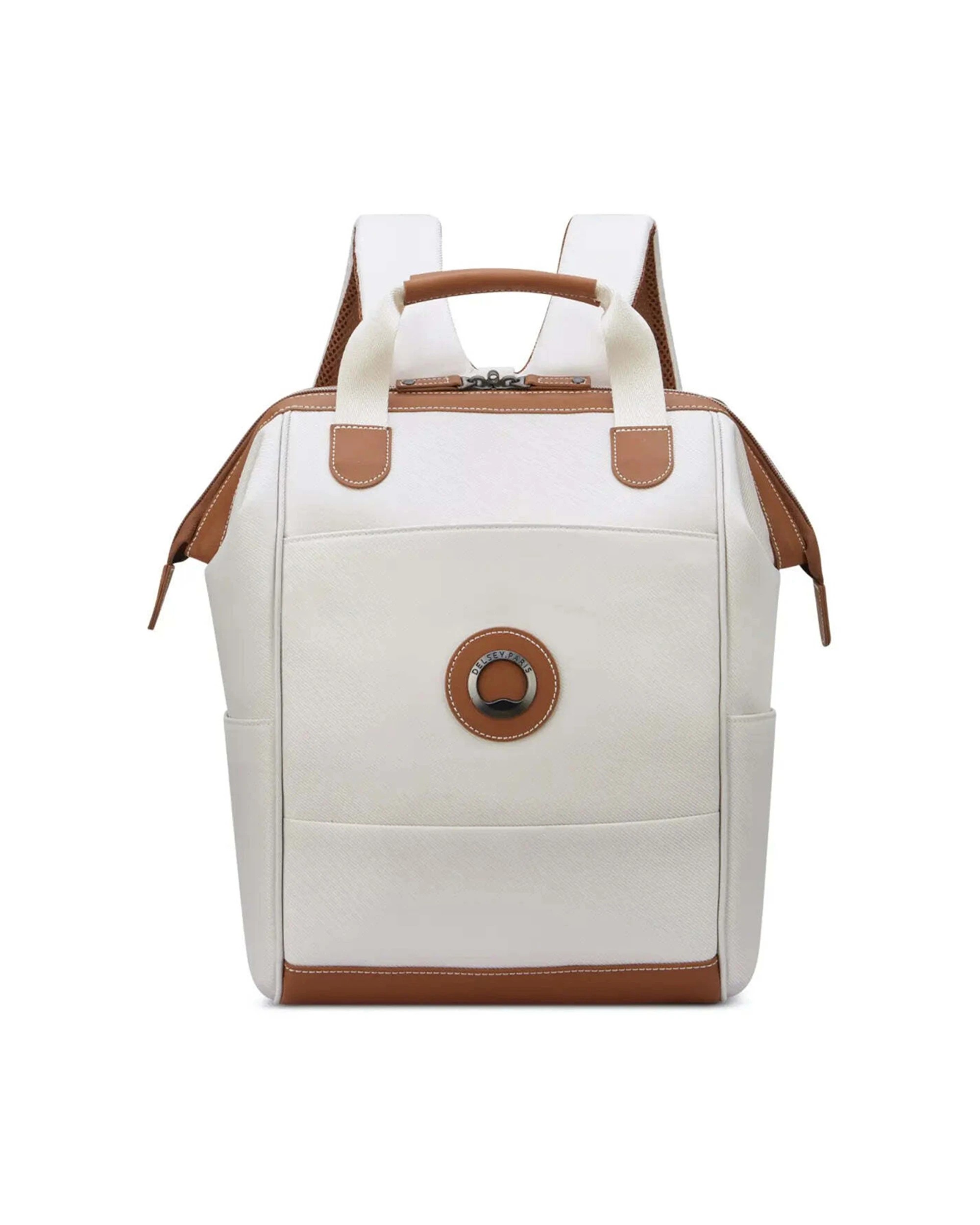 1 Delsey Luggage Chatelet Air 2.0 14in Laptop Tote Backpack Padded Laptop Compartment Smart Angora - White, 1 of 6