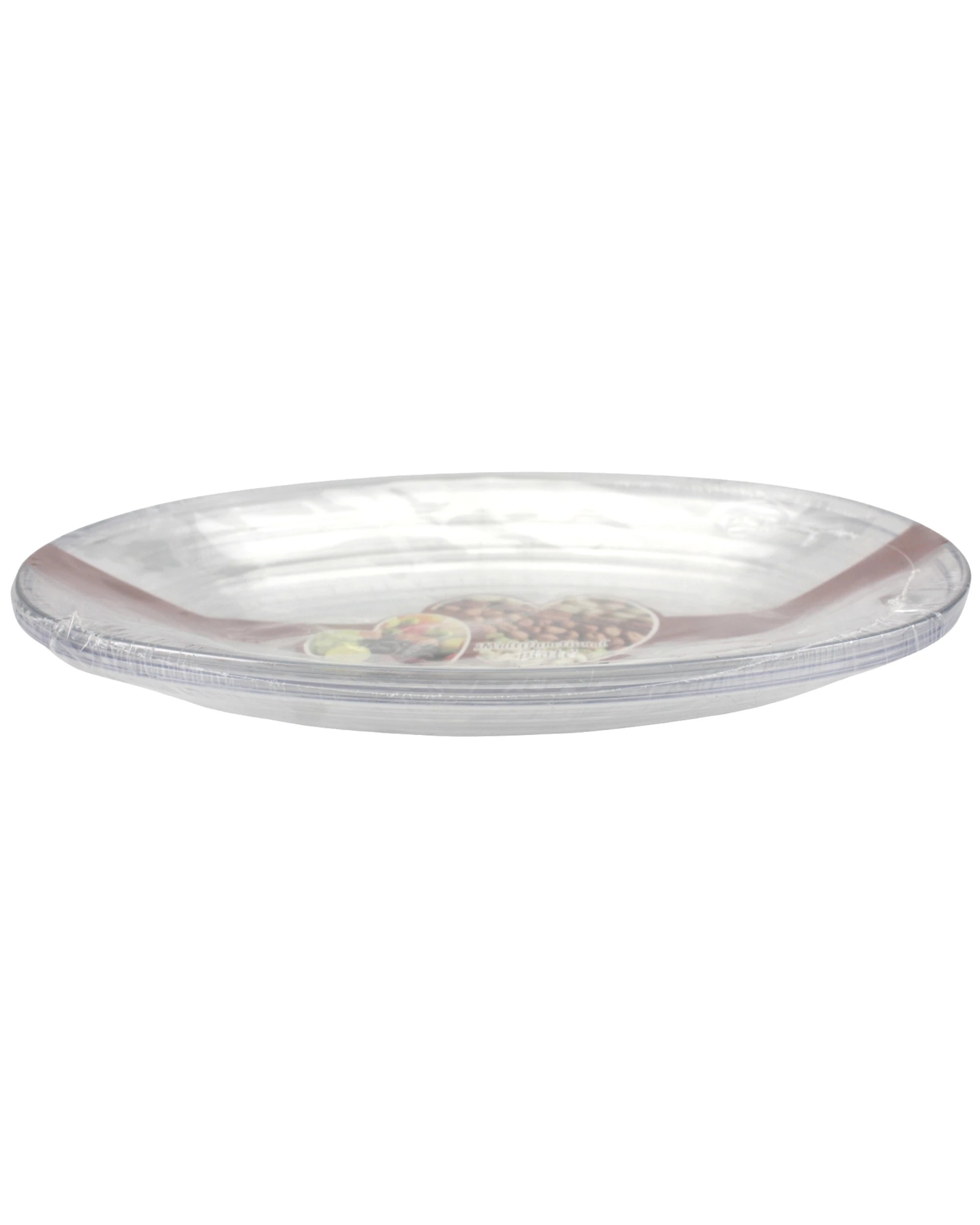 4 Party Maker Clear Oval Serving Plates 25.5cm Pack of 2 - Clear, 4 of 5