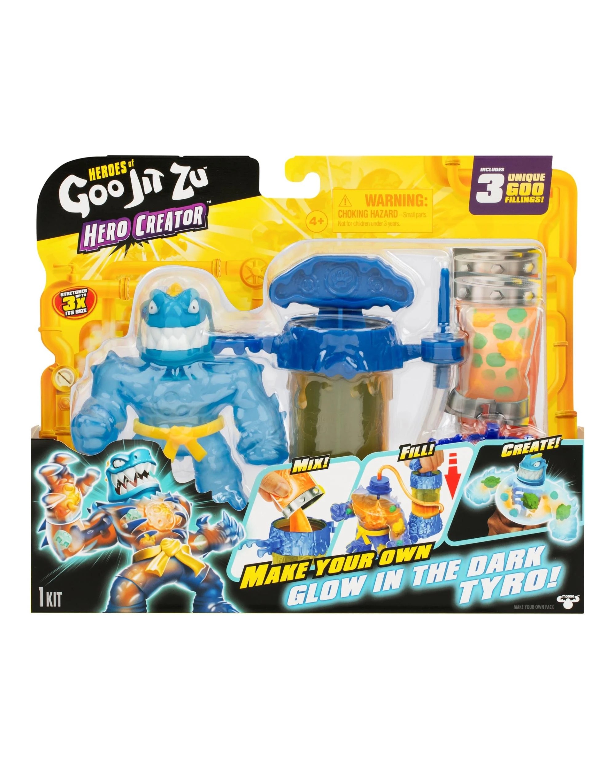 1 Heroes of Goo-Jit-Zu Series 2 Hero Creator Make Your Own Tyro, 1 of 10