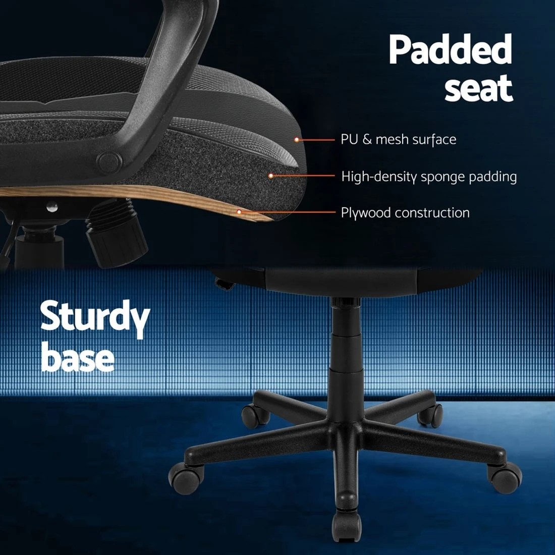 6 Artiss Gaming Office Chair Computer Chairs - Grey, 6 of 6