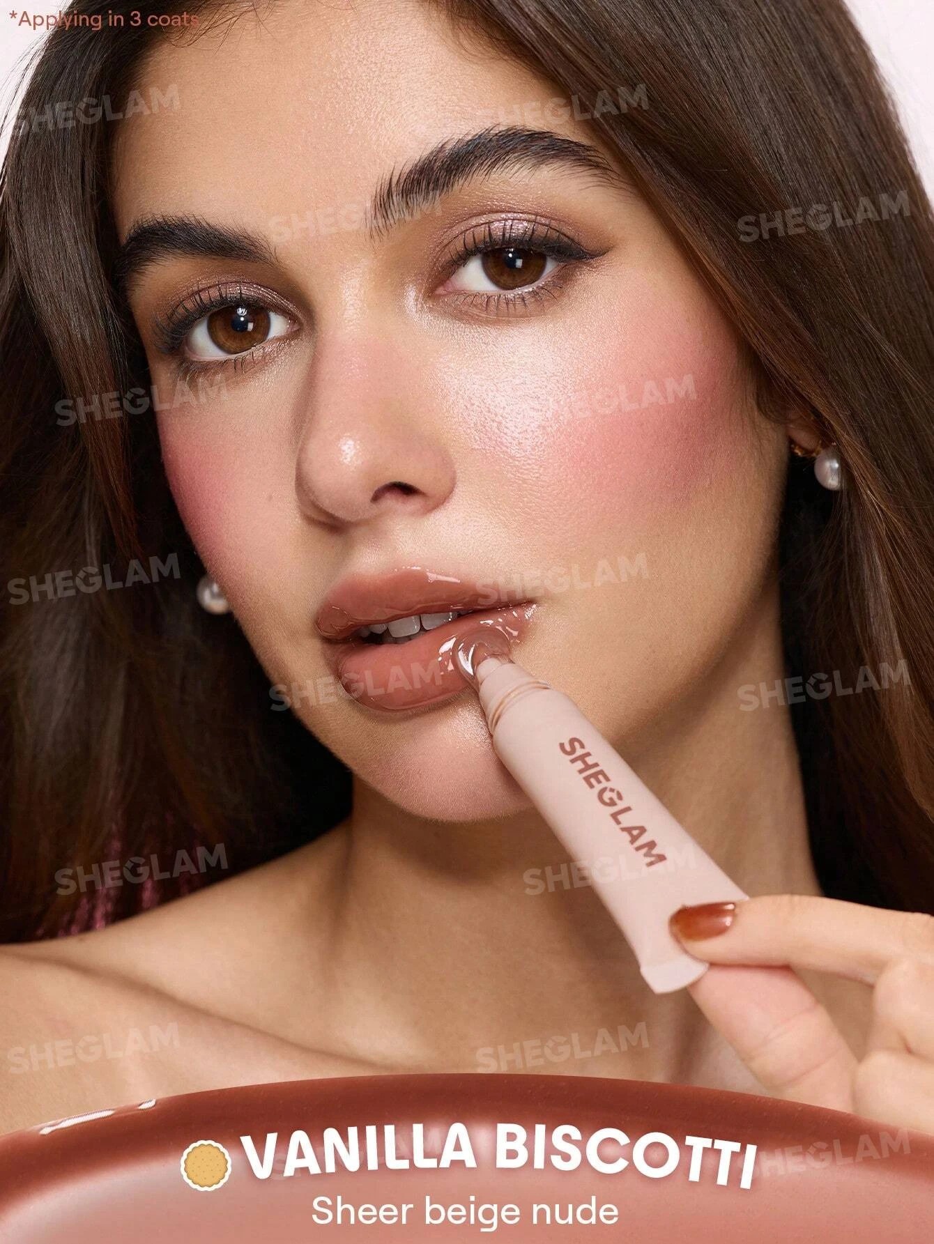 3 SHEGLAM Crystal Glaze Moisturising Lip Care 10ml - Vanilla Biscotti, 3 of 7