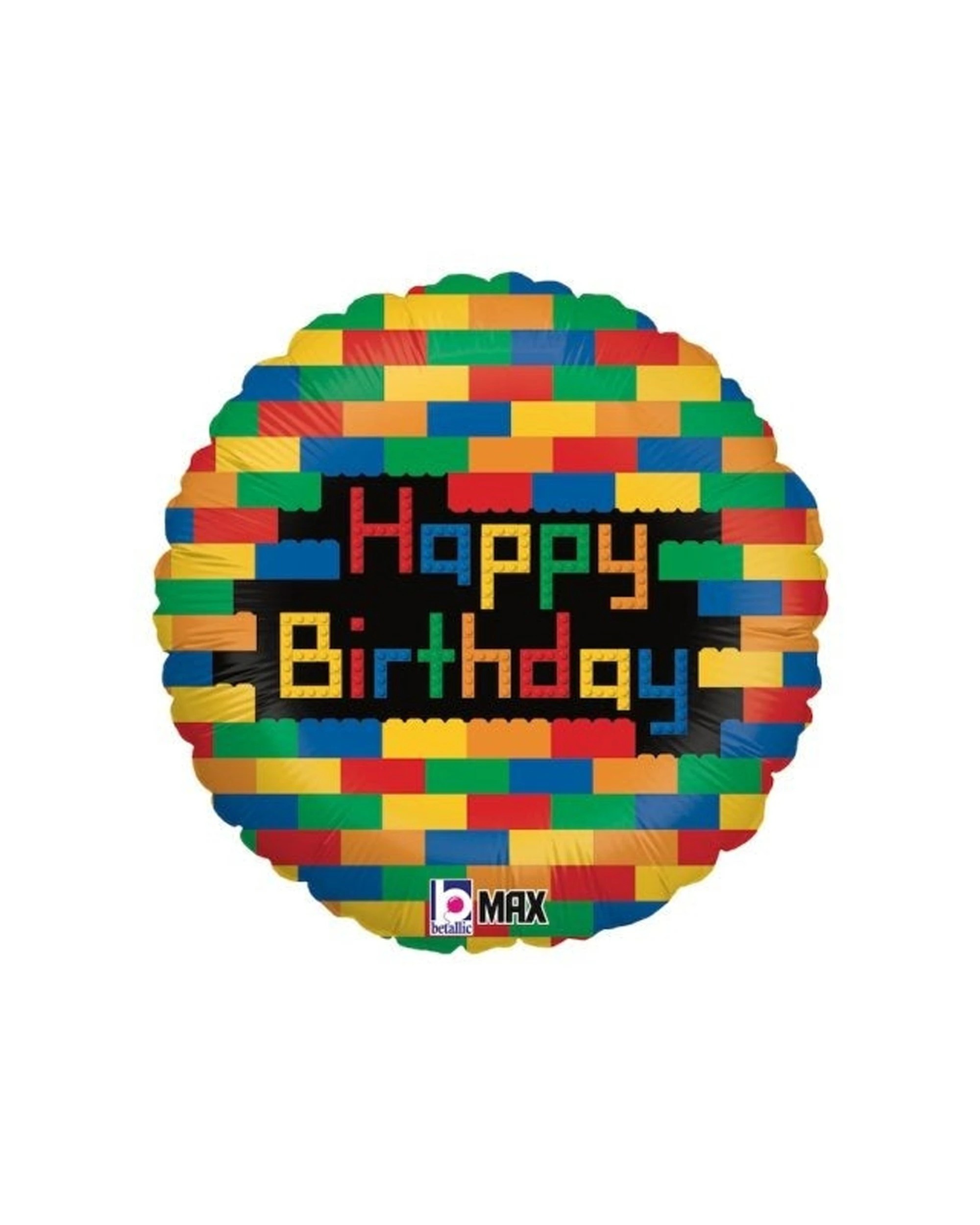1 Alpen Foil Balloon Birthday Blocks Party Decoration 18in - Multi, 1 of 1